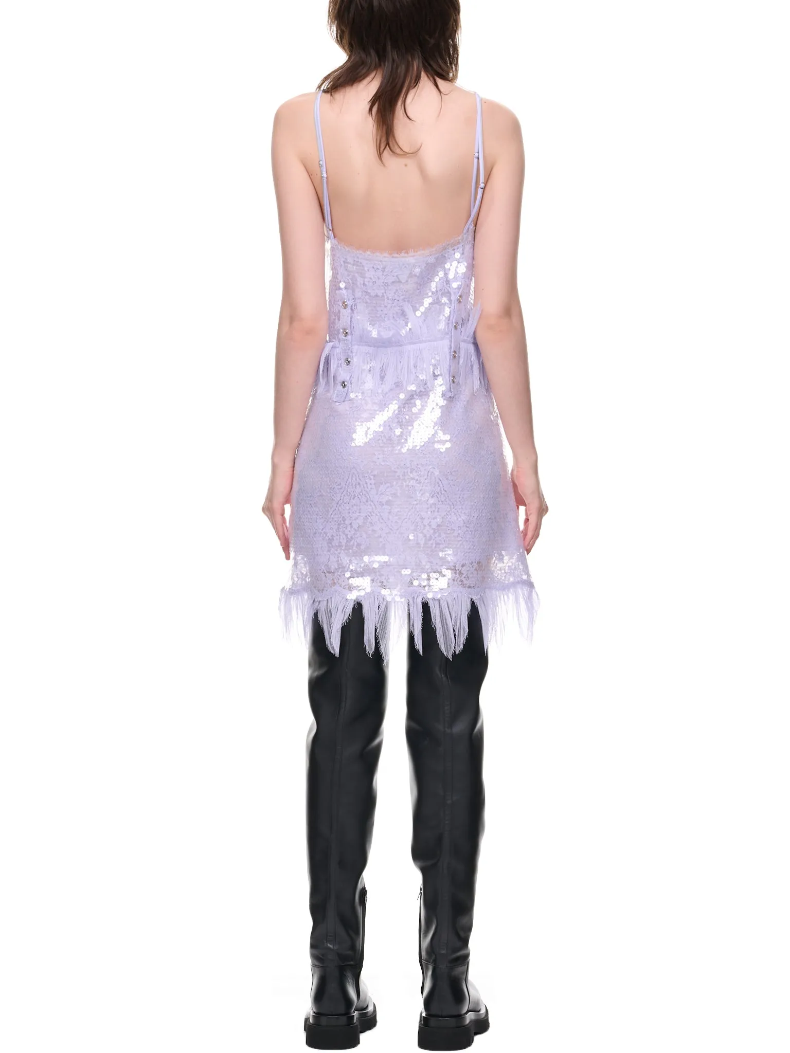 Sequin Lace Slip Dress (716252V2F80-5117-MAUVE) sold by lorenzo product image thumbnail 3