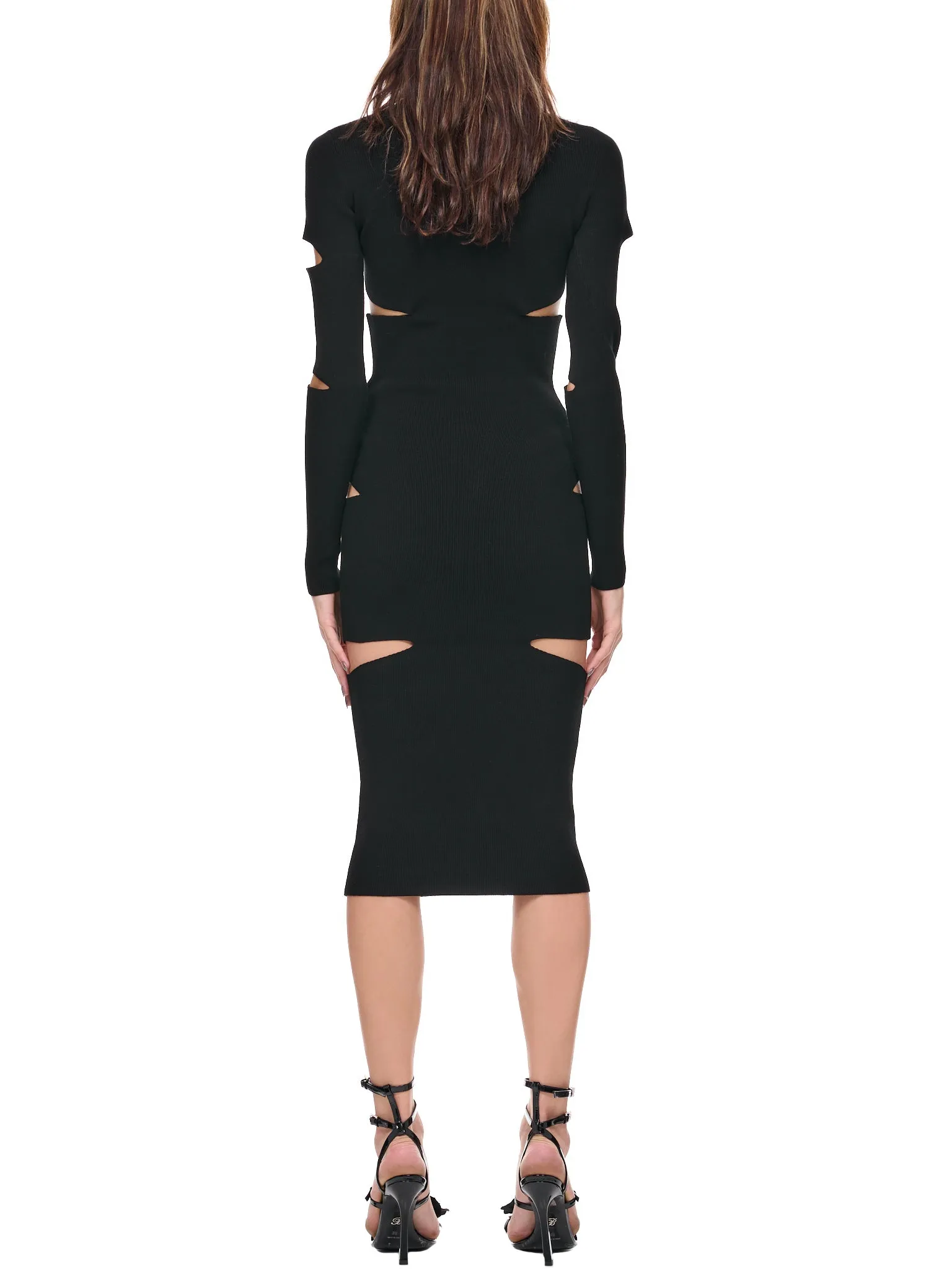 Cut-Out Knit Dress (2A226S-N0990-NERO) sold by lorenzo product image thumbnail 3