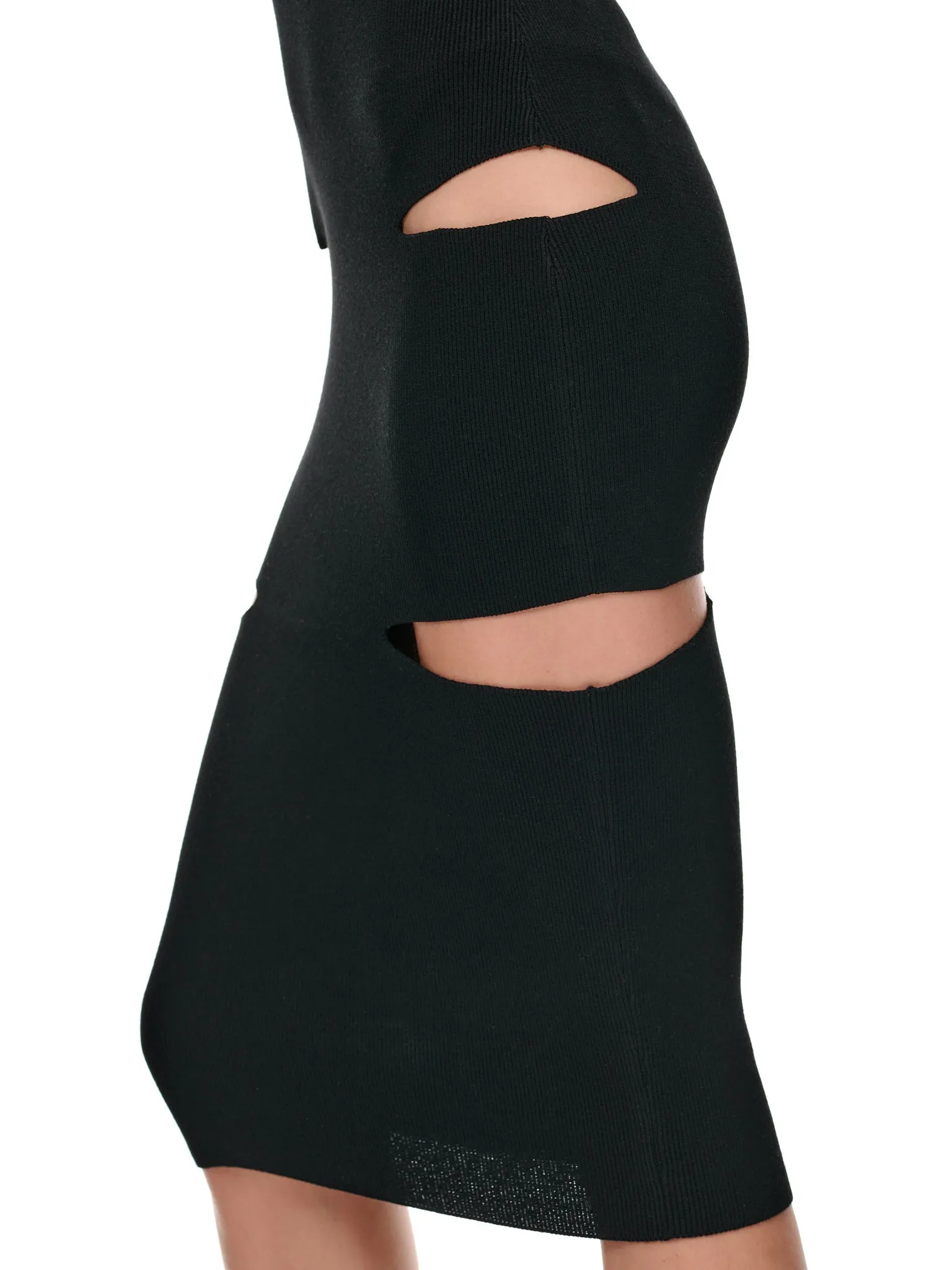 Cut-Out Knit Dress (2A226S-N0990-NERO) sold by lorenzo product image thumbnail 4