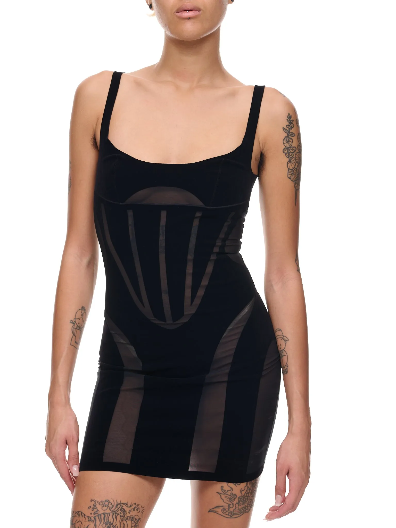 Flock Shaping Dress (53101-FLOCK-SHAPING-BLACK) sold by lorenzo product image thumbnail 4