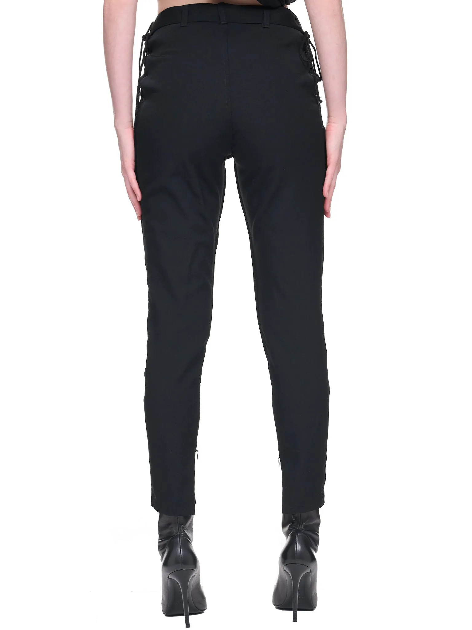 Lace-Up Trousers (FE-P10-100-1-BLACK) sold by lorenzo product image thumbnail 3