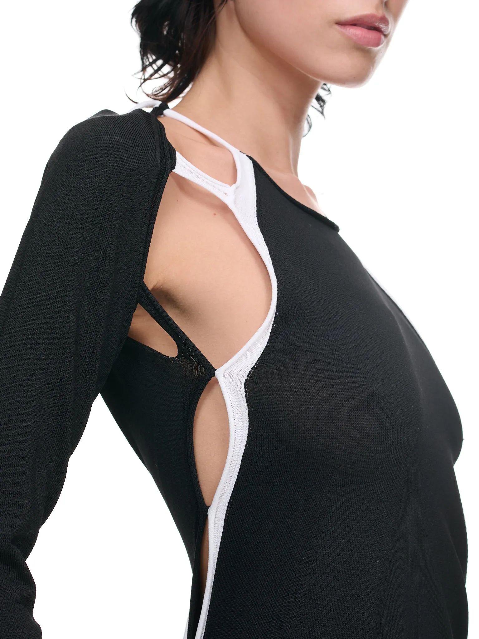 Knit Strappy Dress (0703201-BLACK) sold by lorenzo product image thumbnail 5