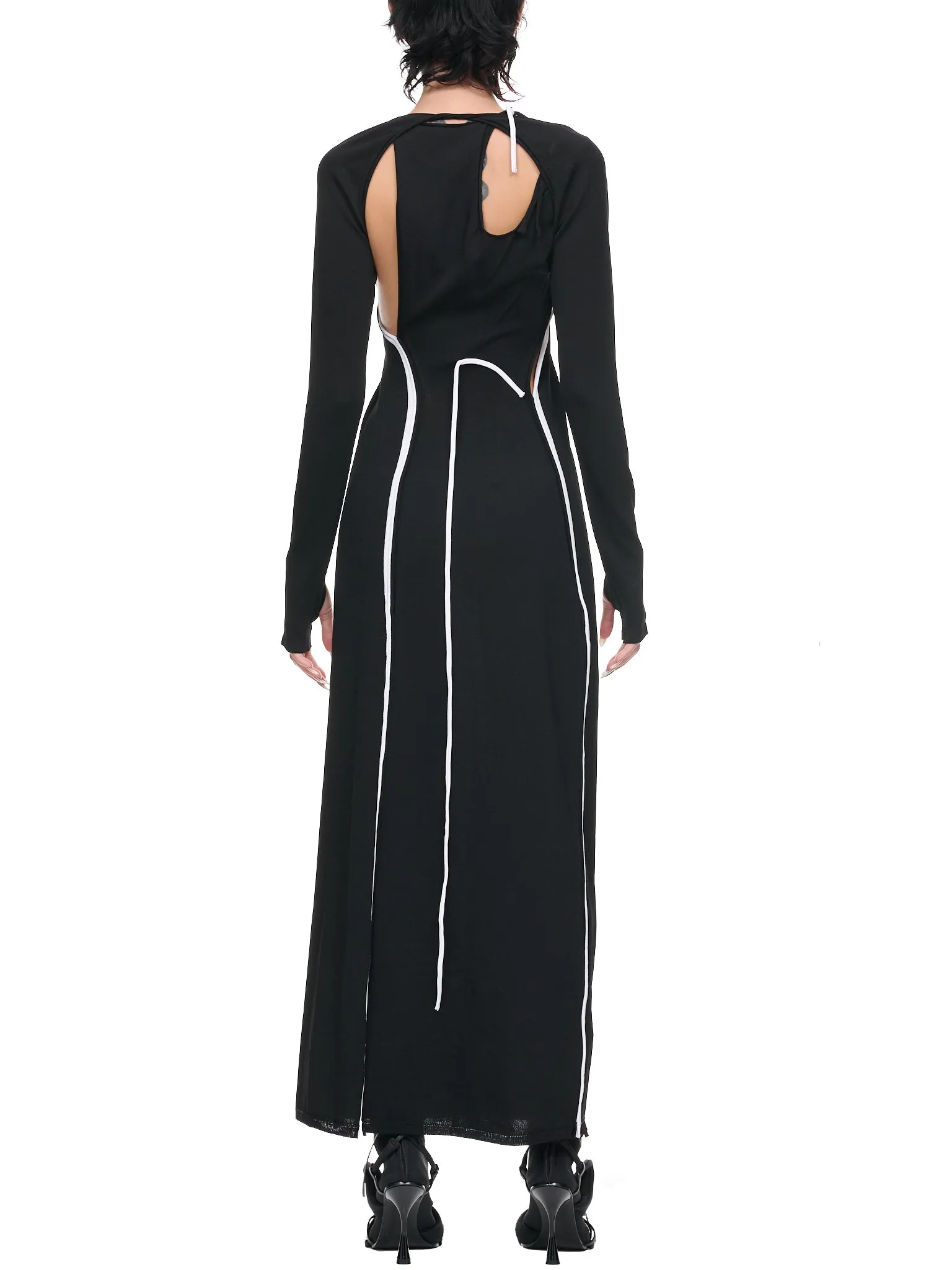 Knit Strappy Dress (0703201-BLACK) sold by lorenzo product image thumbnail 3