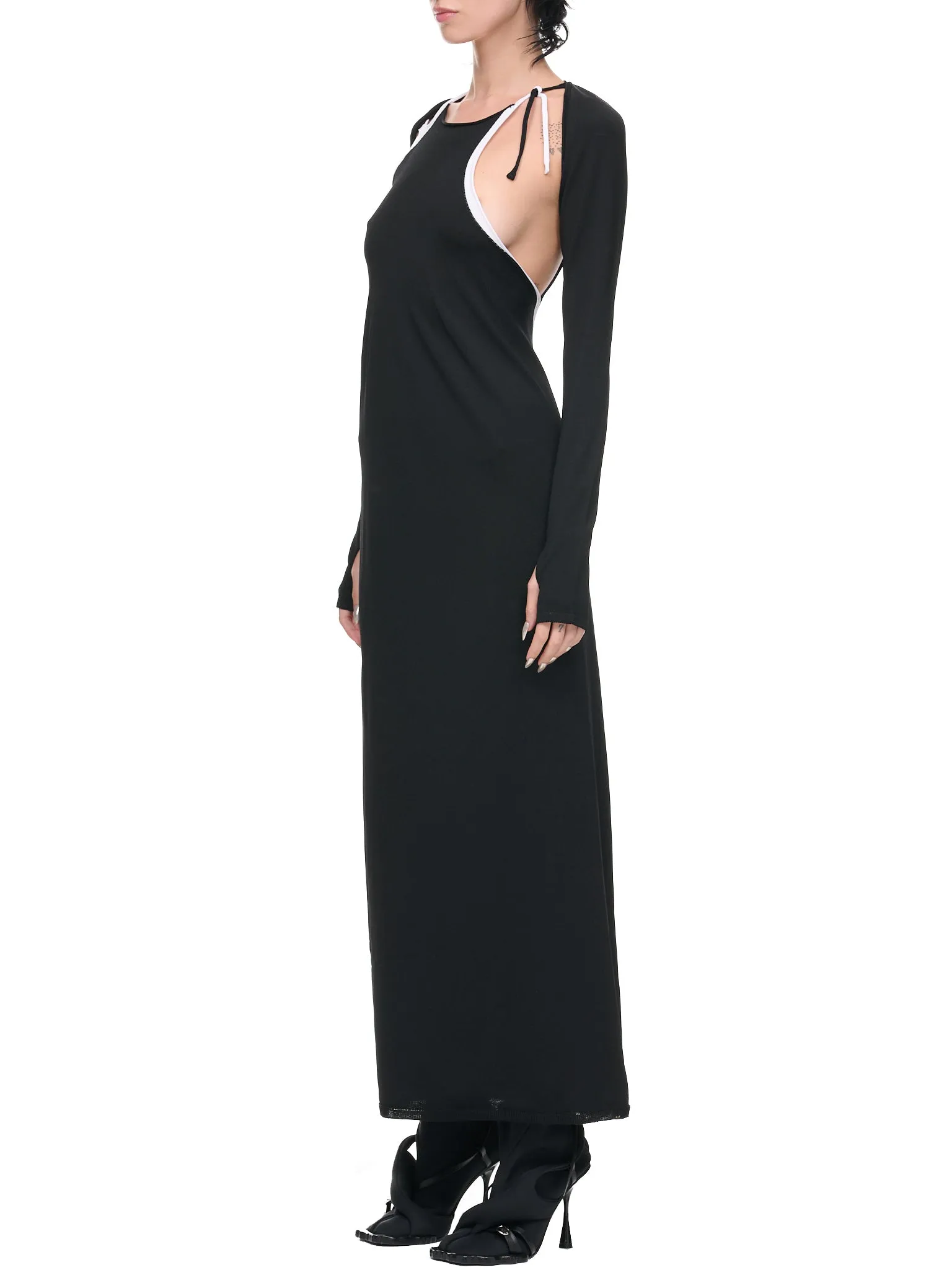 Knit Strappy Dress (0703201-BLACK) sold by lorenzo product image thumbnail 2