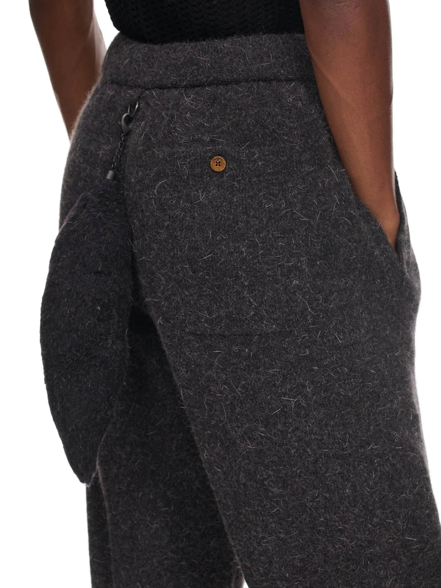 Tail Knit Pants (44KN84-BLACK) sold by lorenzo product image thumbnail 5