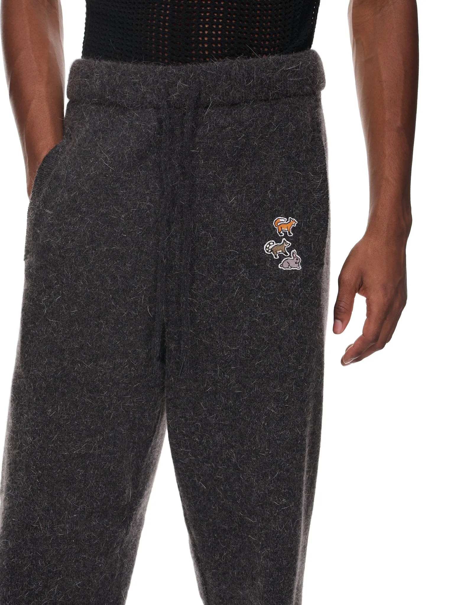 Tail Knit Pants (44KN84-BLACK) sold by lorenzo product image thumbnail 4