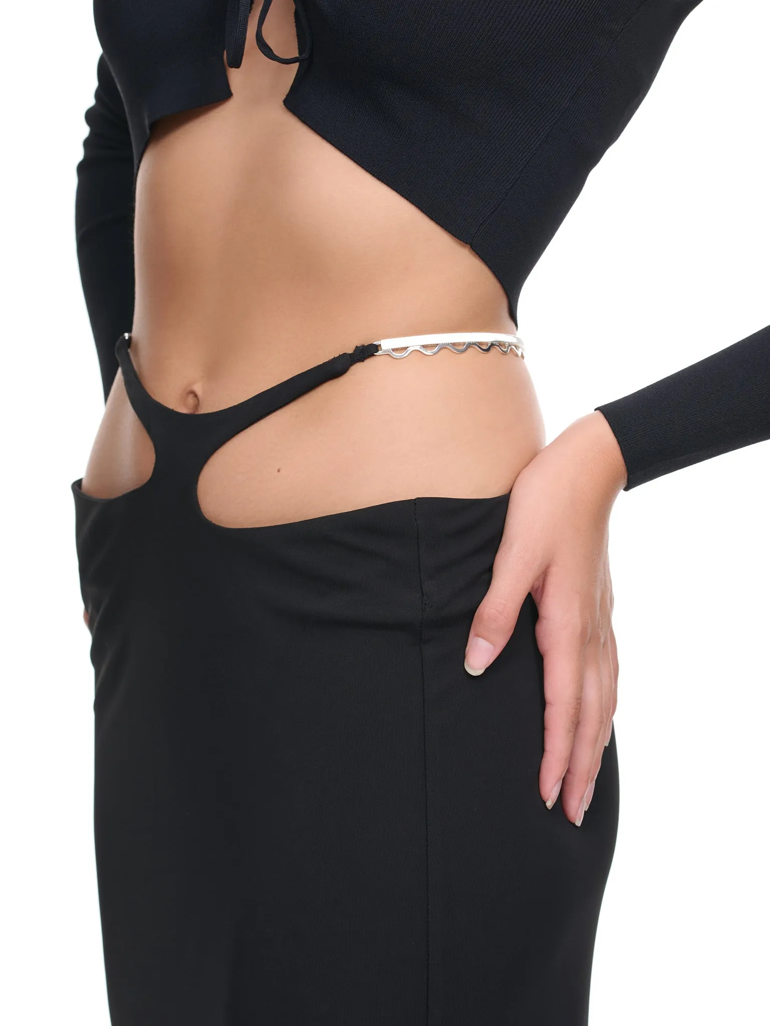 Double Sculpted Skirt (F22K45-BLACK) sold by lorenzo product image thumbnail 5