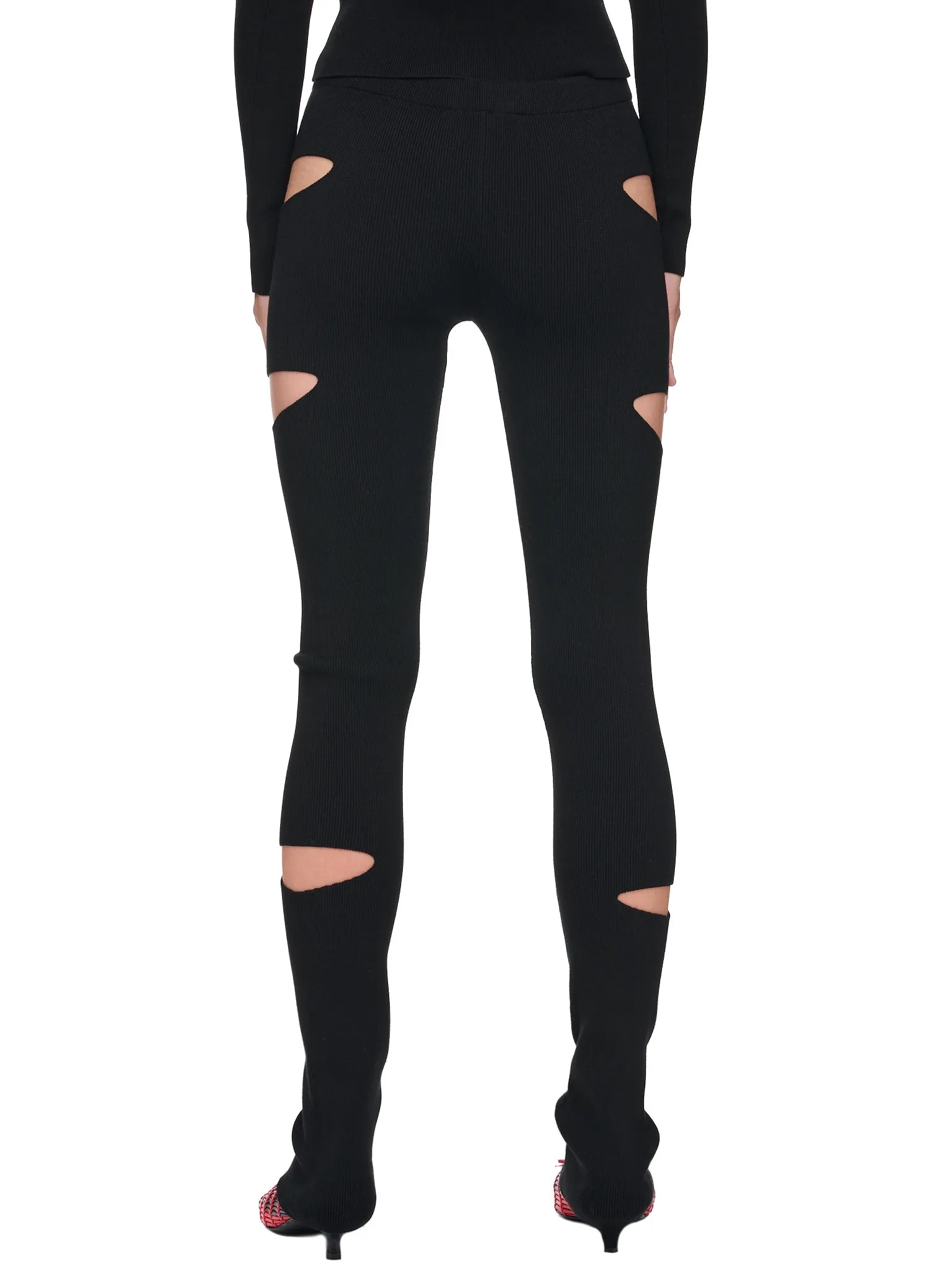 Cut-Out Knit Pants (2P059S-N0990-NERO) sold by lorenzo product image thumbnail 3