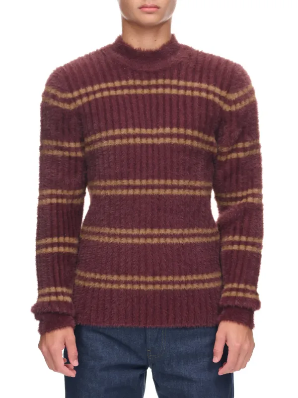 Le Pull Rayé (226KN075-2107-BROWN) sold by lorenzo