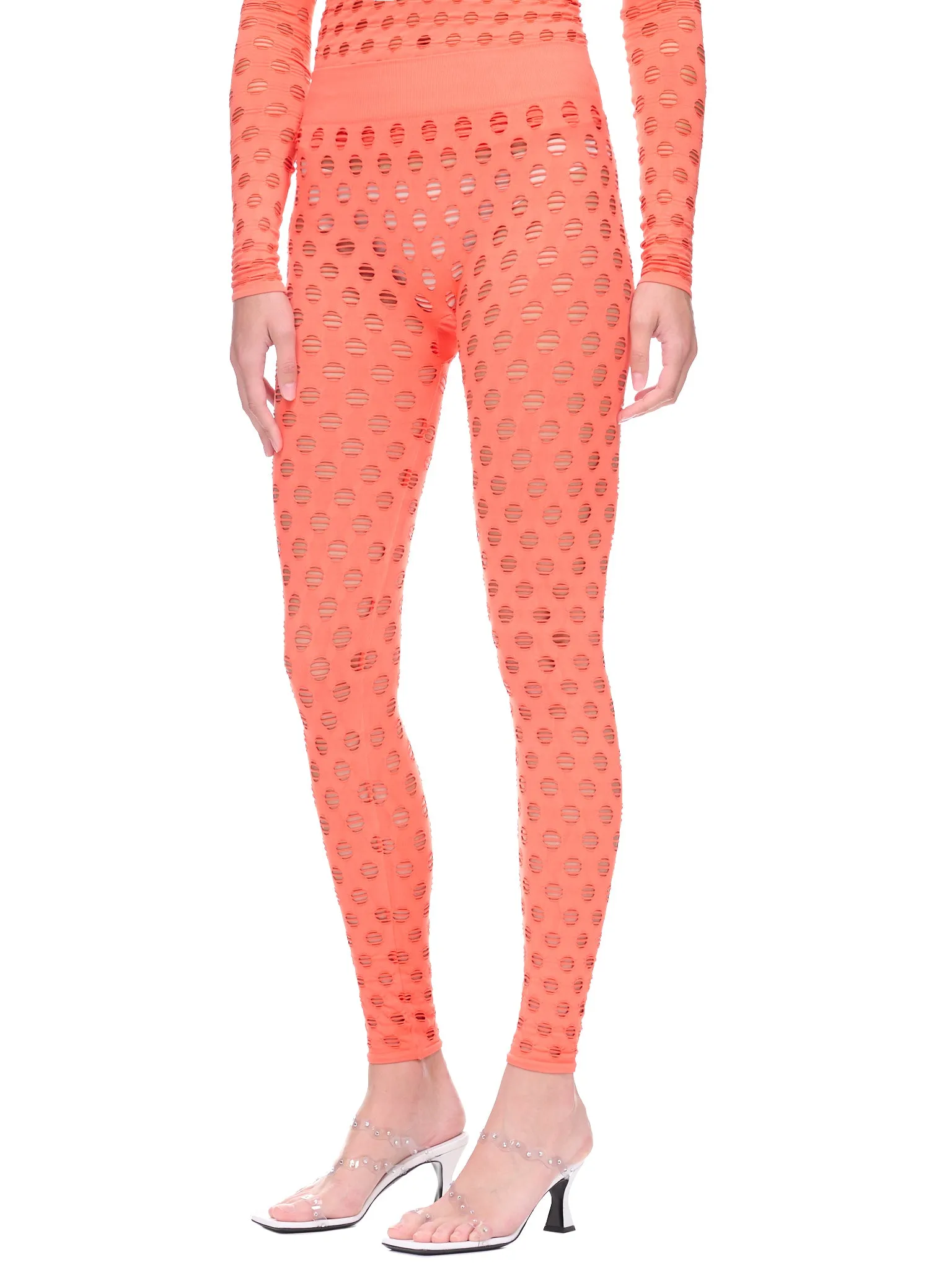 Perforated Leggings (YS304-CARROT) sold by lorenzo product image thumbnail 2