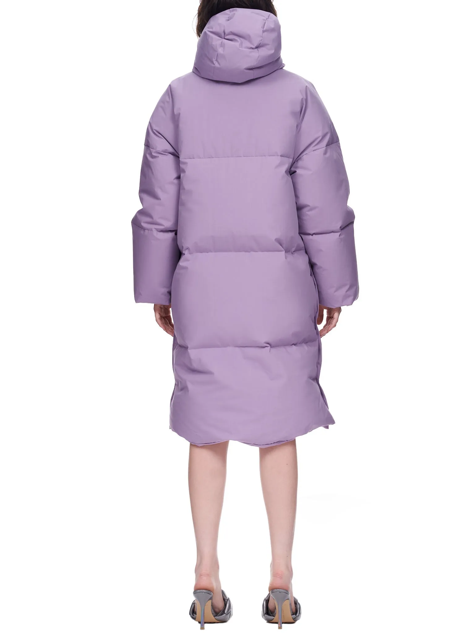 Lilac Quilted Puffer Coat (708192V1LE0-5115-LILAC) sold by lorenzo product image thumbnail 3