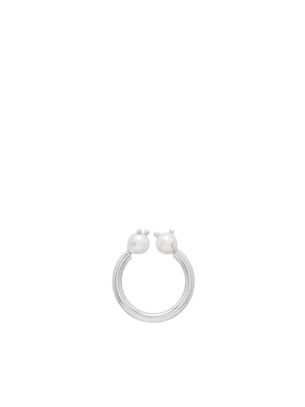 White Pierced Pearl Ring (PERLA-PIERCING-WHITE-PEARL) sold by lorenzo