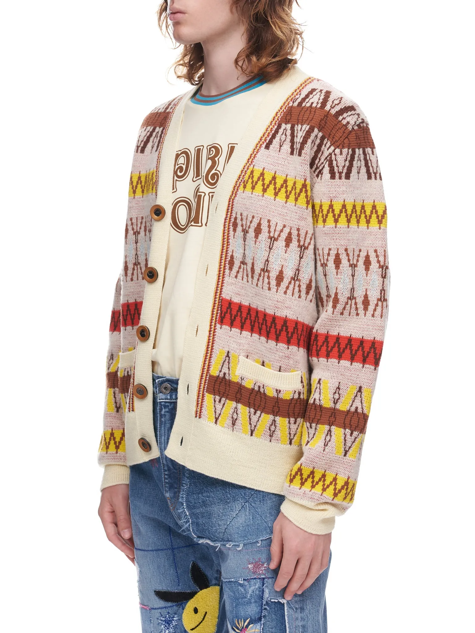 Orchestra Cardigan (UA22KN06-KN05-PALE-YELLOW-MULT) sold by lorenzo product image thumbnail 2