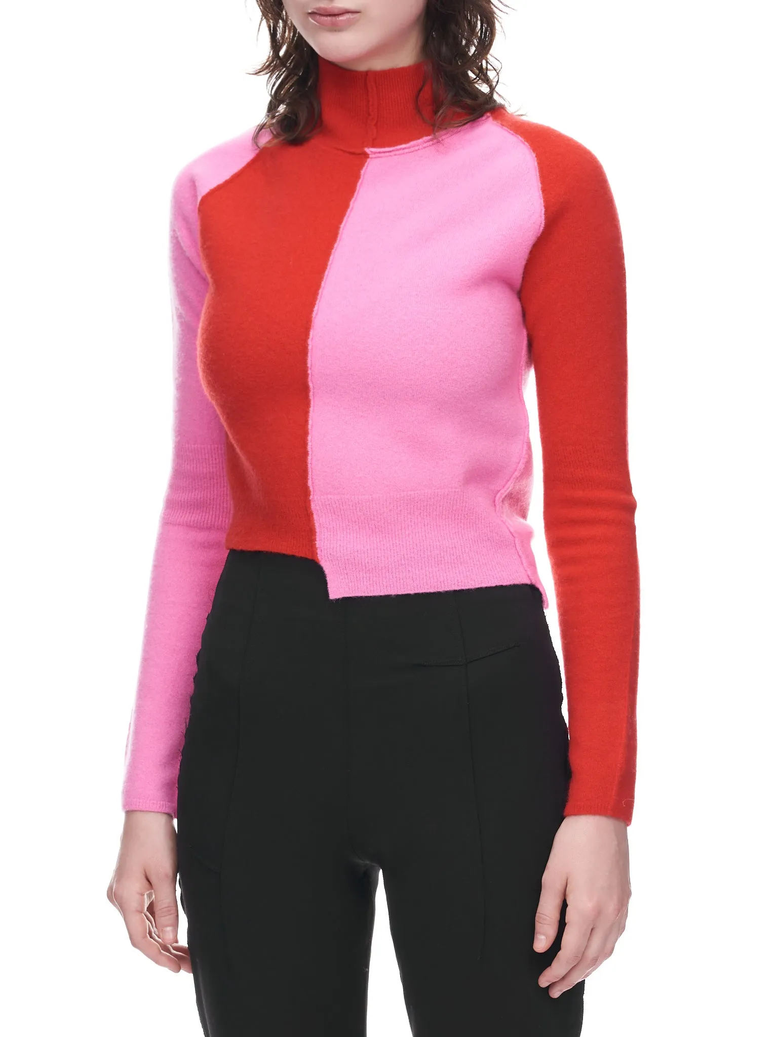 Patched Tonal Sweater (TO15514931-0931-PINK-RED) sold by lorenzo product image thumbnail 2