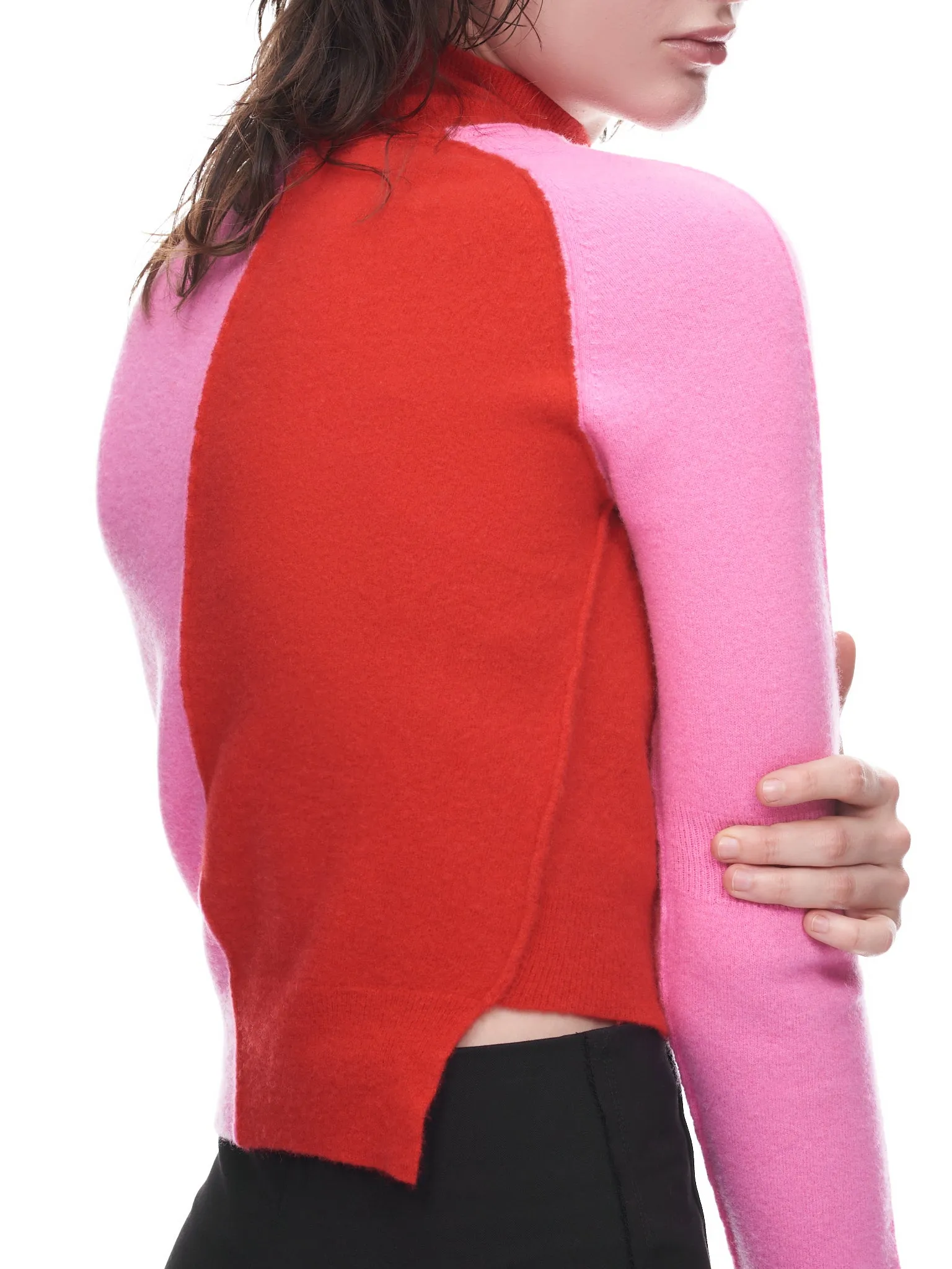 Patched Tonal Sweater (TO15514931-0931-PINK-RED) sold by lorenzo product image thumbnail 5