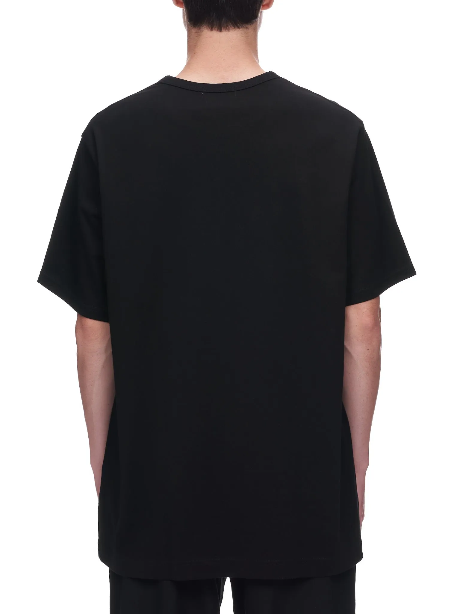 Crewneck T-Shirt (HE-T02-071-BLACK) sold by lorenzo product image thumbnail 3