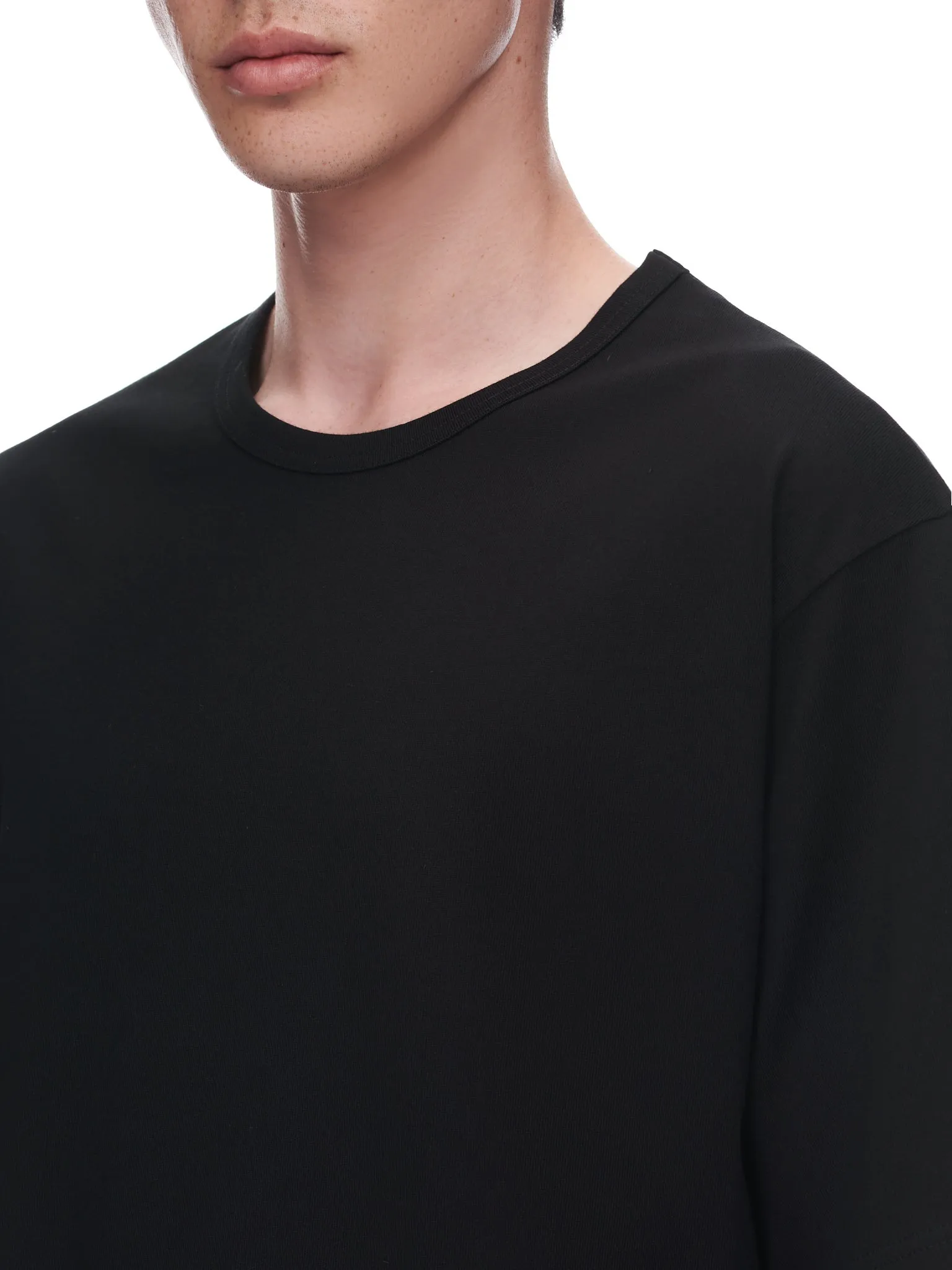 Crewneck T-Shirt (HE-T02-071-BLACK) sold by lorenzo product image thumbnail 5