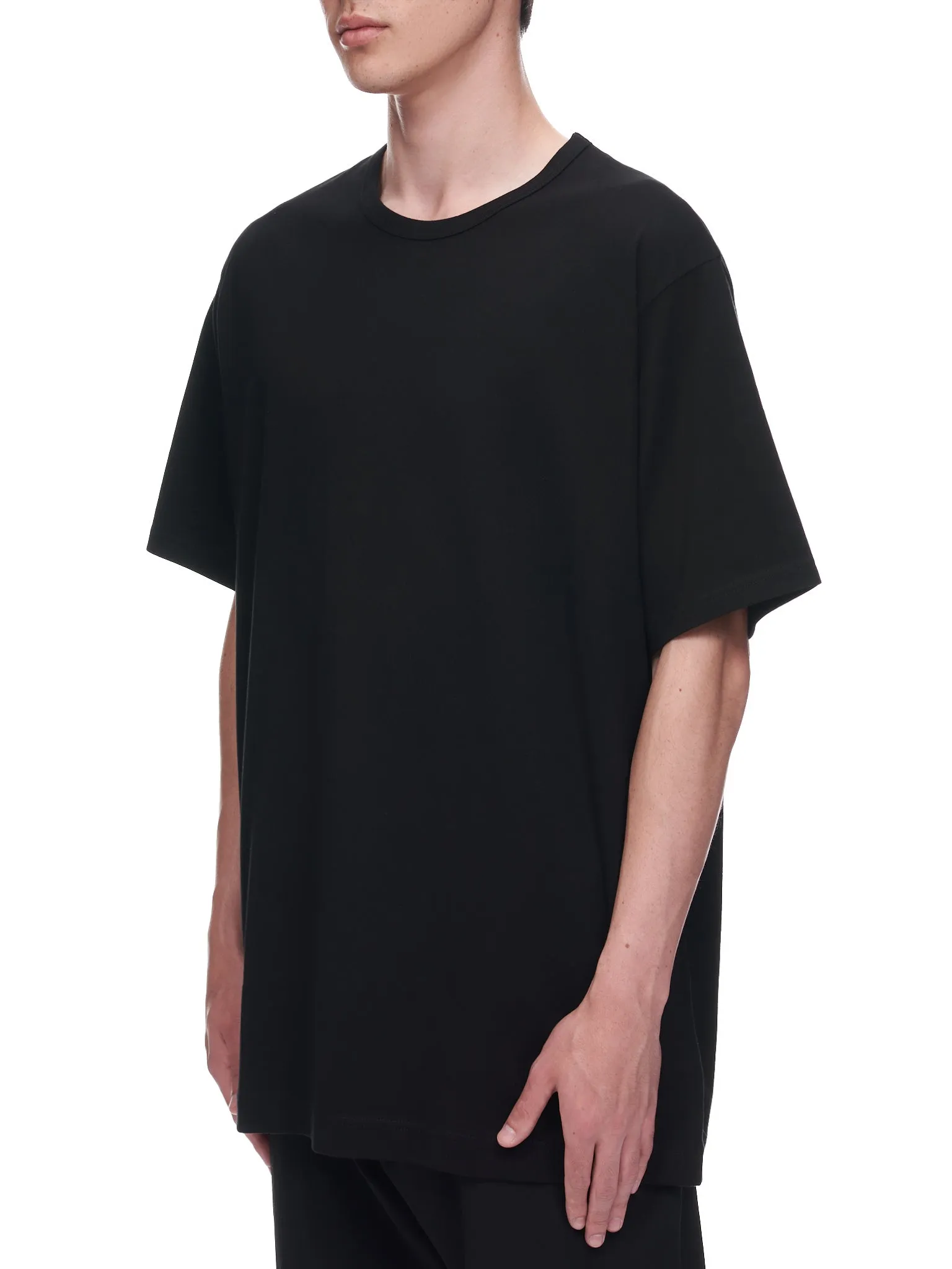 Crewneck T-Shirt (HE-T02-071-BLACK) sold by lorenzo product image thumbnail 2
