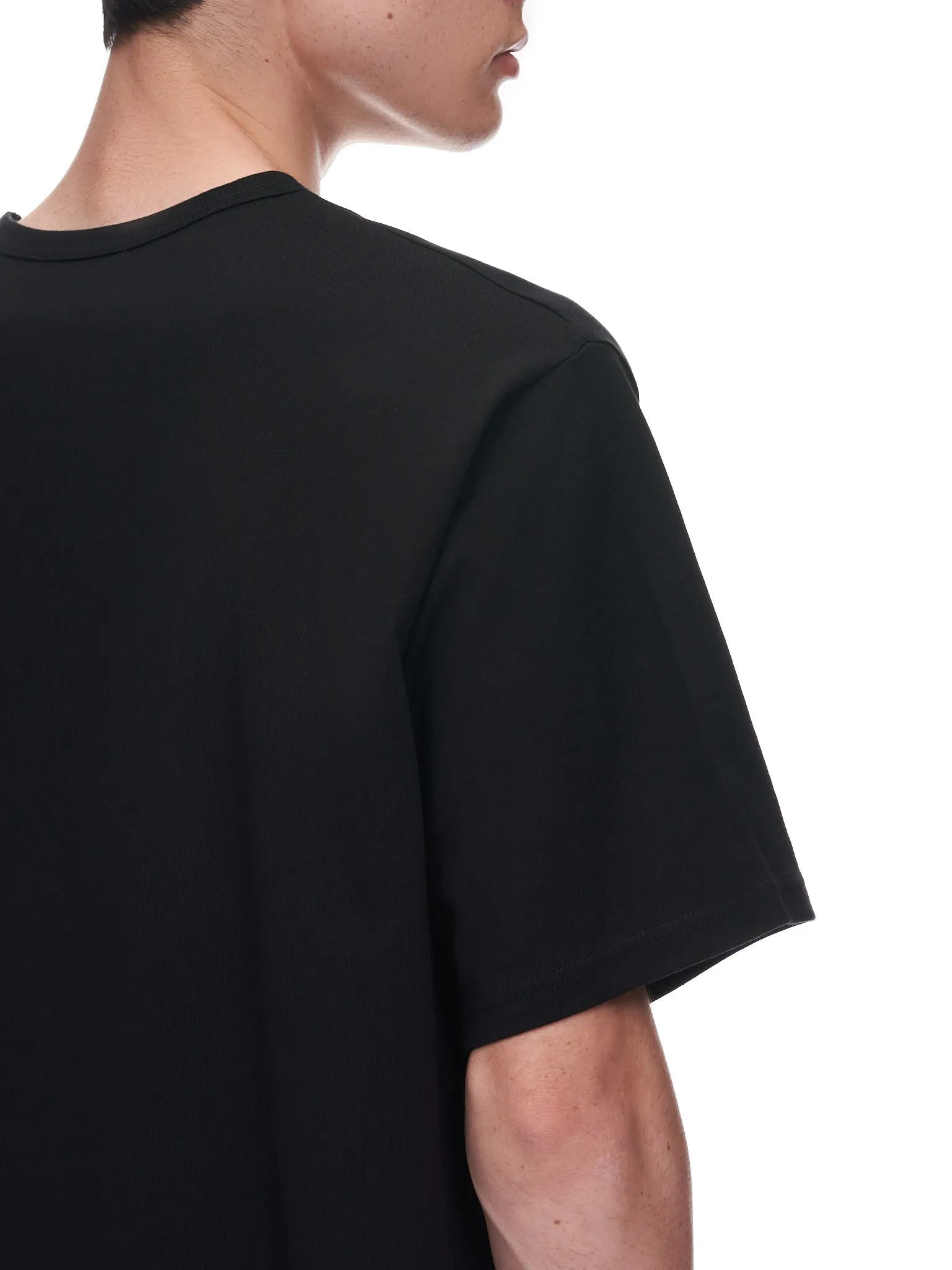 Crewneck T-Shirt (HE-T02-071-BLACK) sold by lorenzo product image thumbnail 4