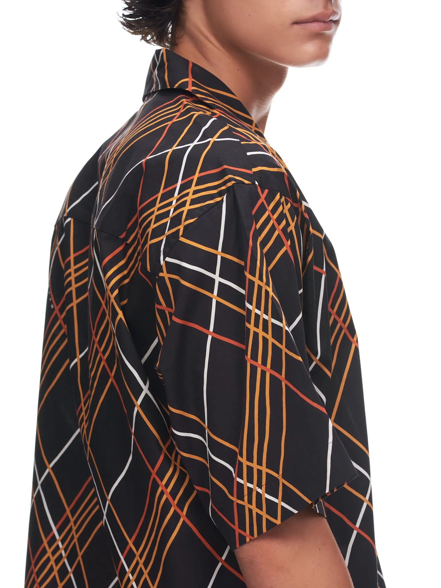 Stripe Bowling Shirt (CUMU0213A0-UTC206-WRN99-BLACK) sold by lorenzo product image thumbnail 5