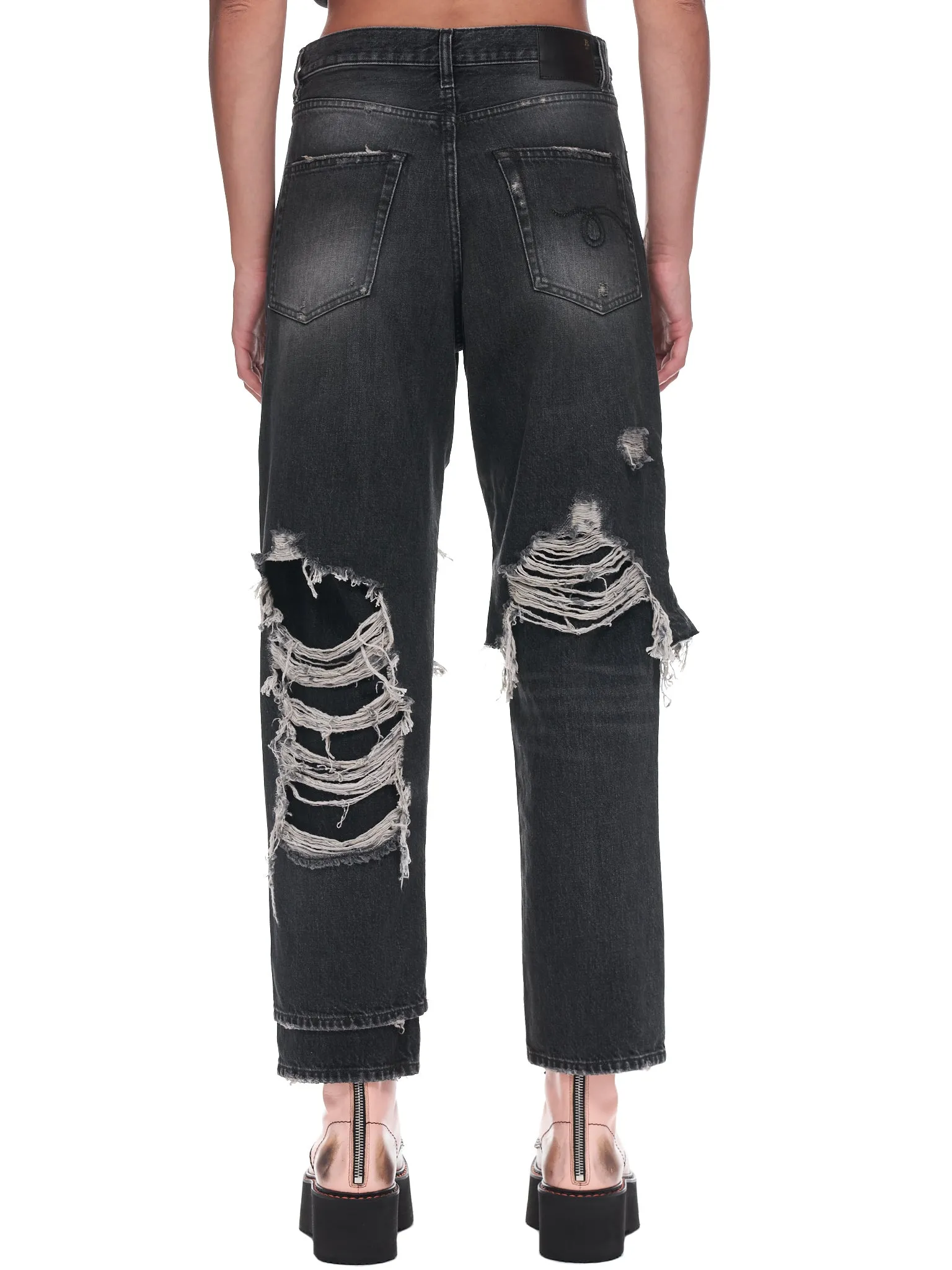 Double Layered Jean (WD050-D014J-BLACK) sold by lorenzo product image thumbnail 3