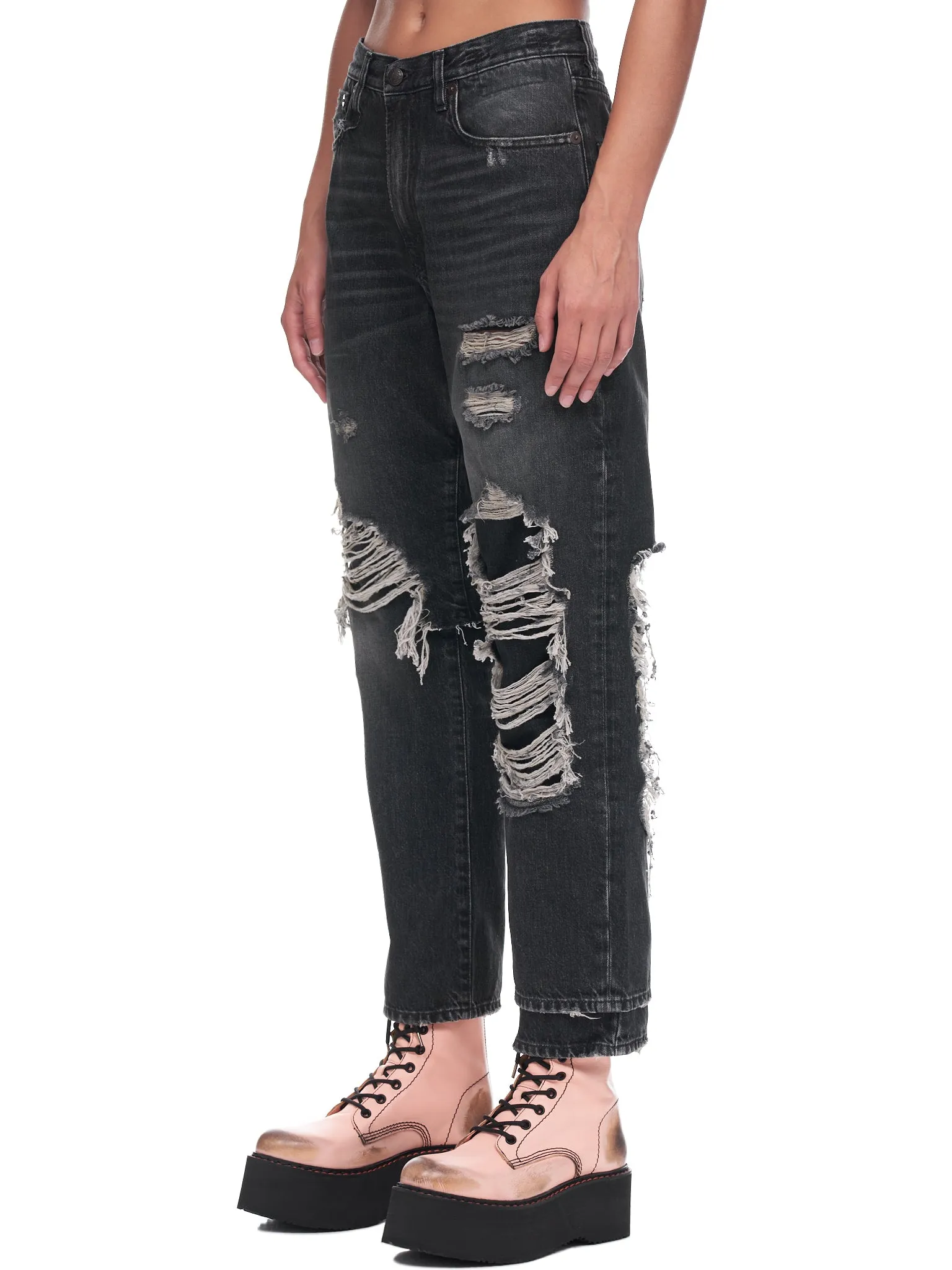 Double Layered Jean (WD050-D014J-BLACK) sold by lorenzo product image thumbnail 2