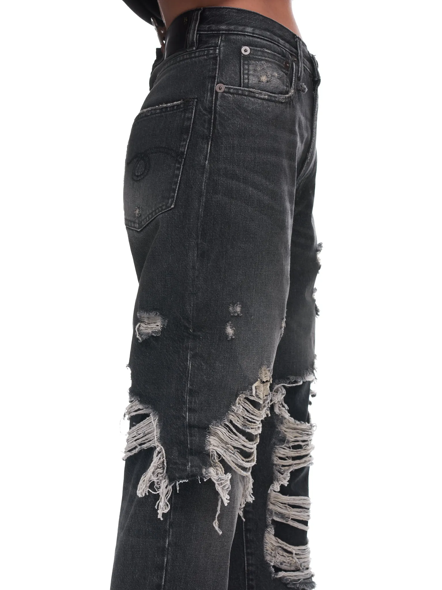 Double Layered Jean (WD050-D014J-BLACK) sold by lorenzo product image thumbnail 5