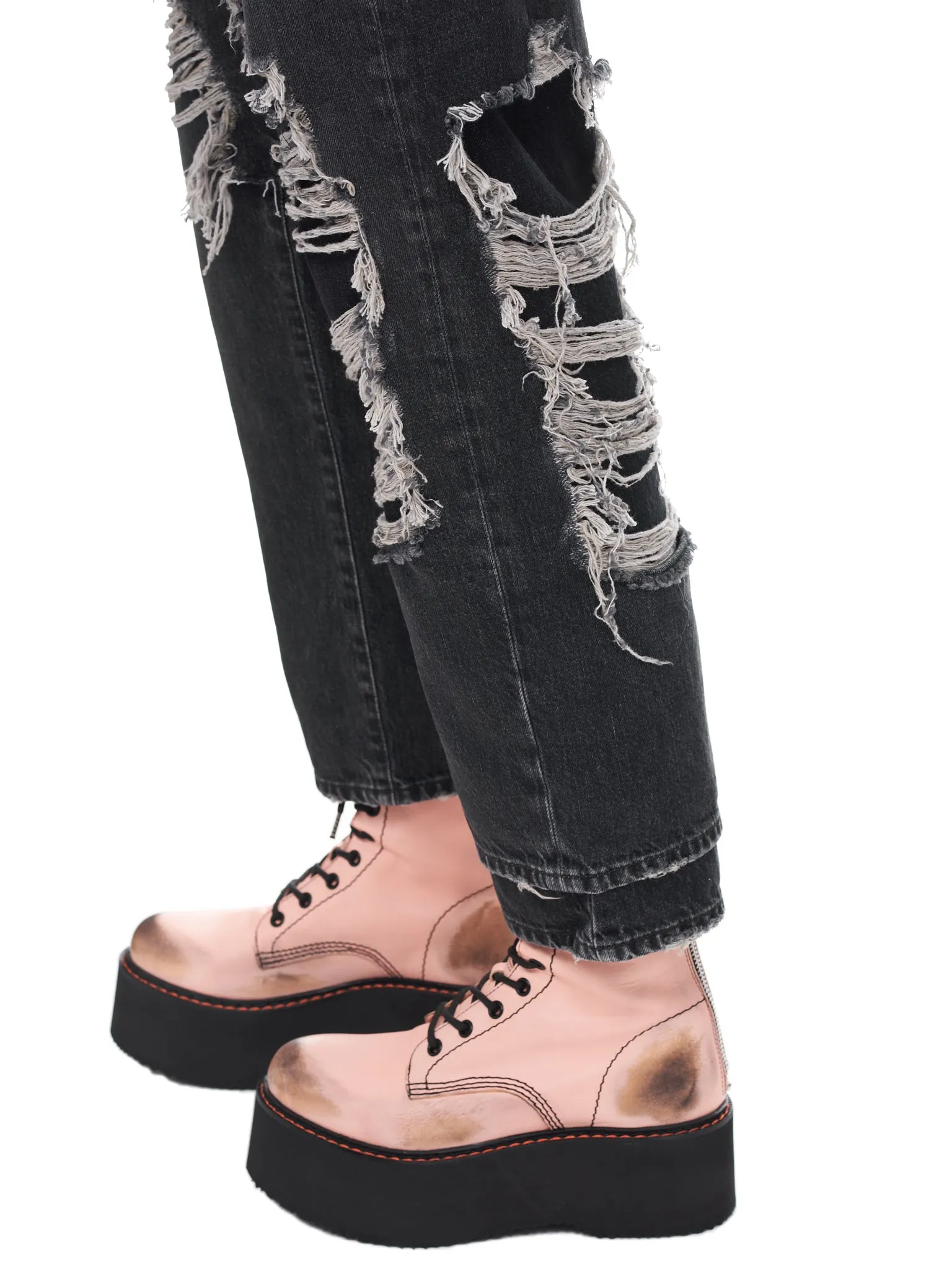 Double Layered Jean (WD050-D014J-BLACK) sold by lorenzo product image thumbnail 4