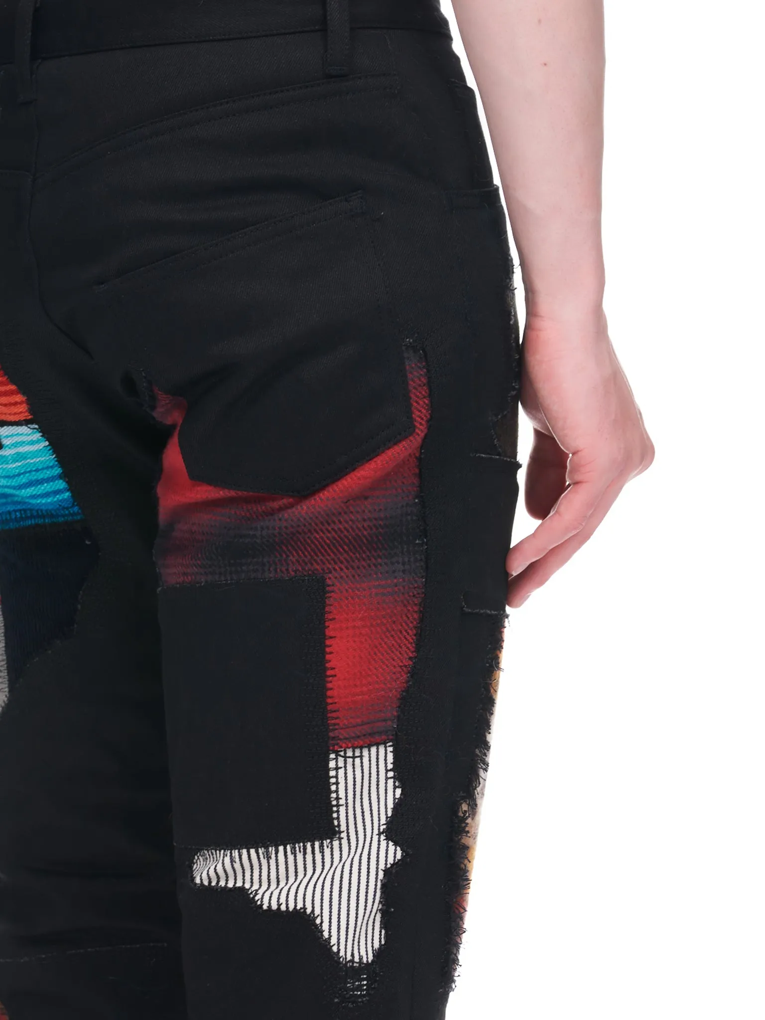 Patchwork Jeans (WJ-P012-051-BLACK-MIX) sold by lorenzo product image thumbnail 5