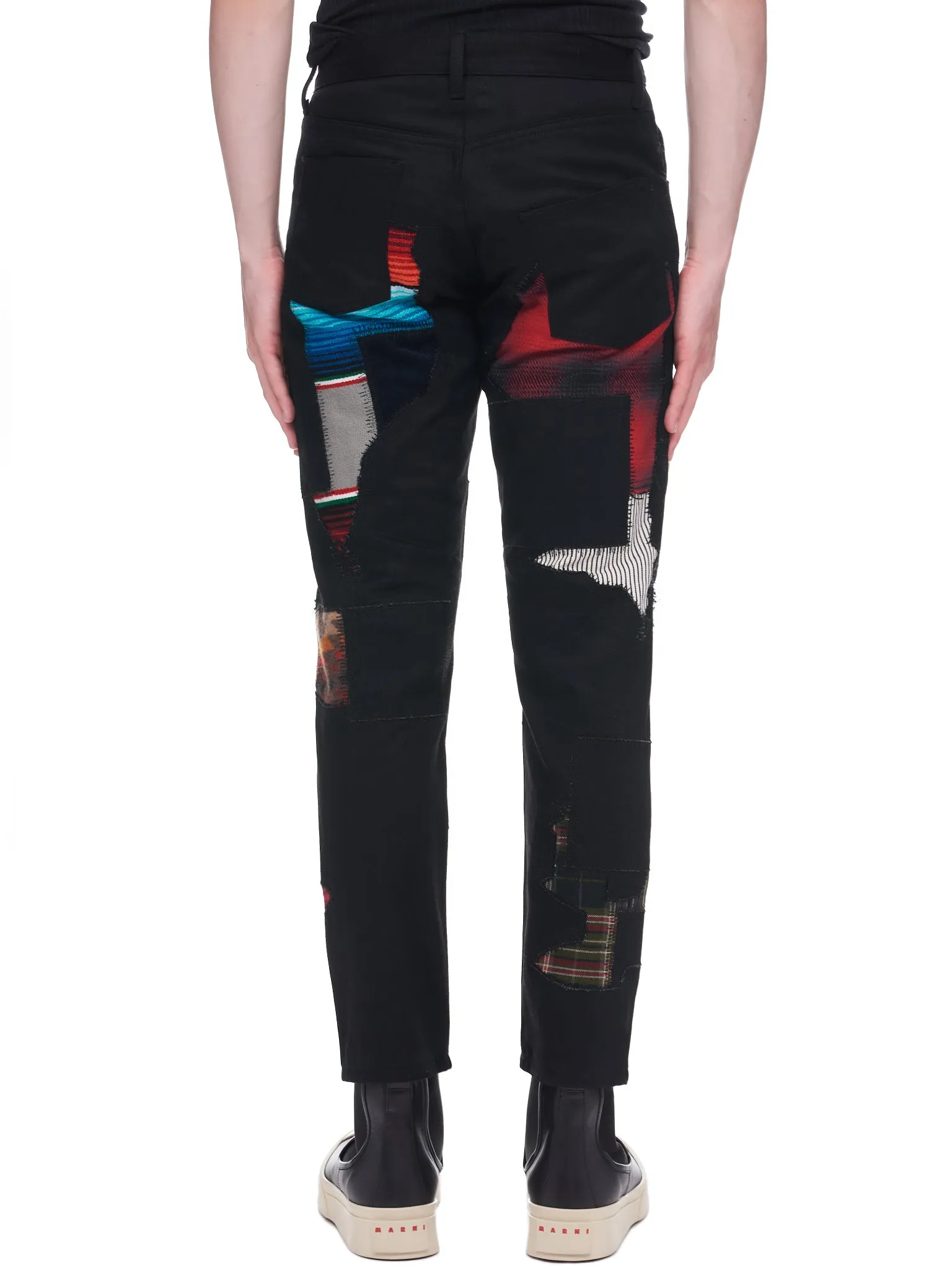 Patchwork Jeans (WJ-P012-051-BLACK-MIX) sold by lorenzo product image thumbnail 3