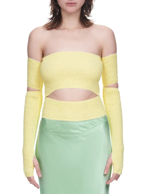 Sylvie Top (PF2220-YELLOW) sold by lorenzo