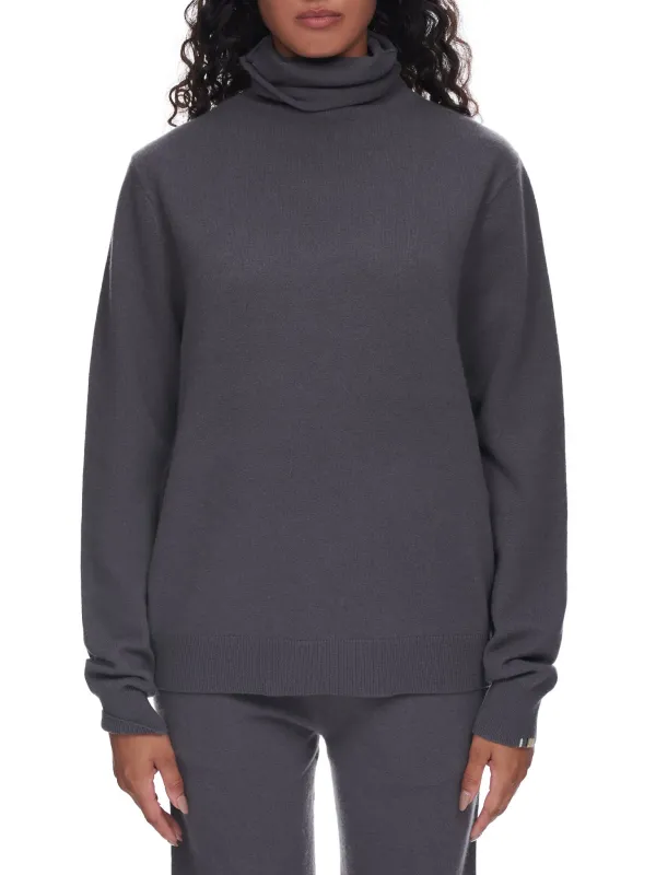 Jill Turtleneck Sweater (234-107-01-FE-01-CONCRETE) sold by lorenzo