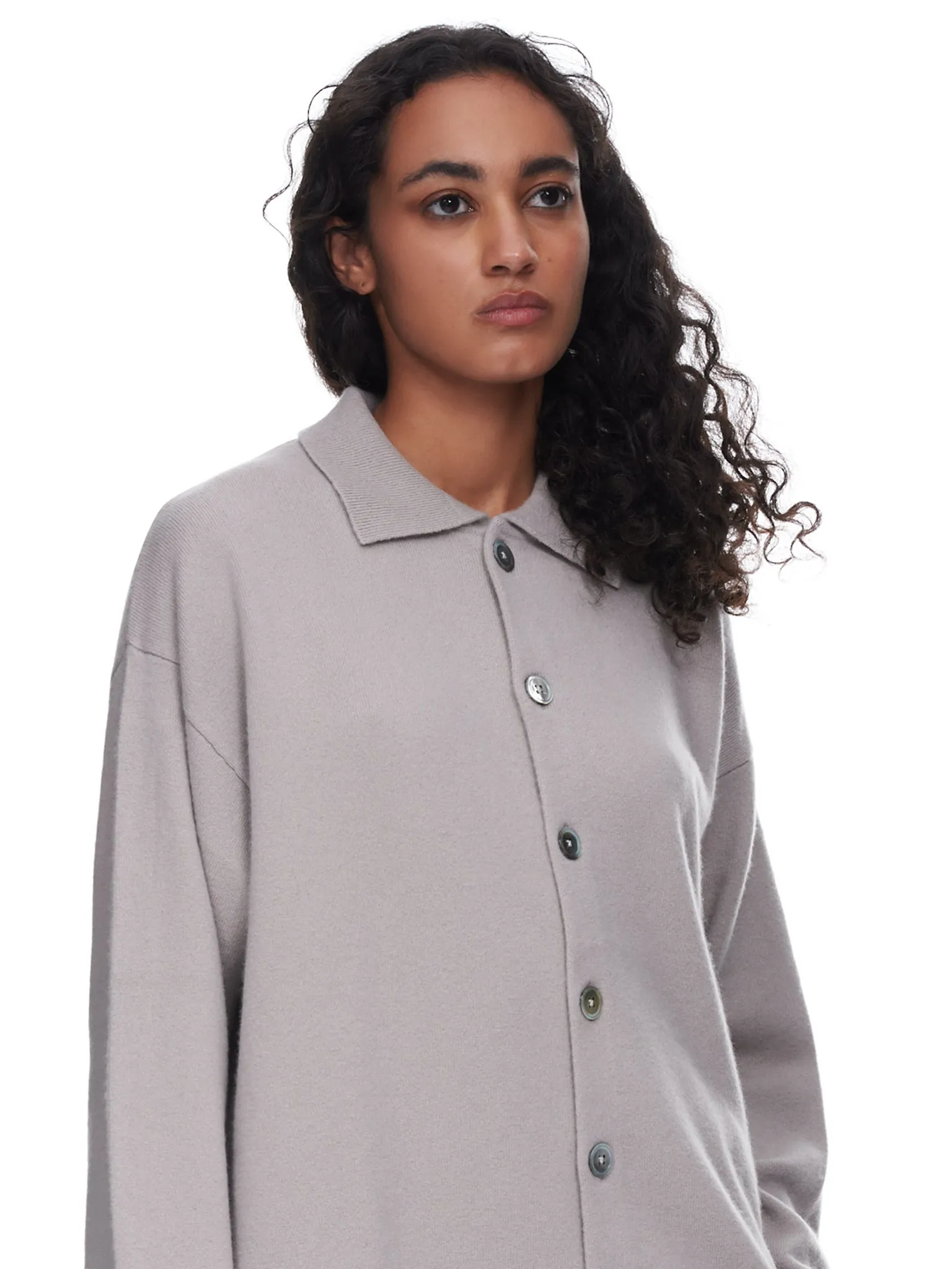 n°237 Jim Cardigan Sweater (237-136-01-FE-02-PEBBLE) sold by lorenzo product image thumbnail 4