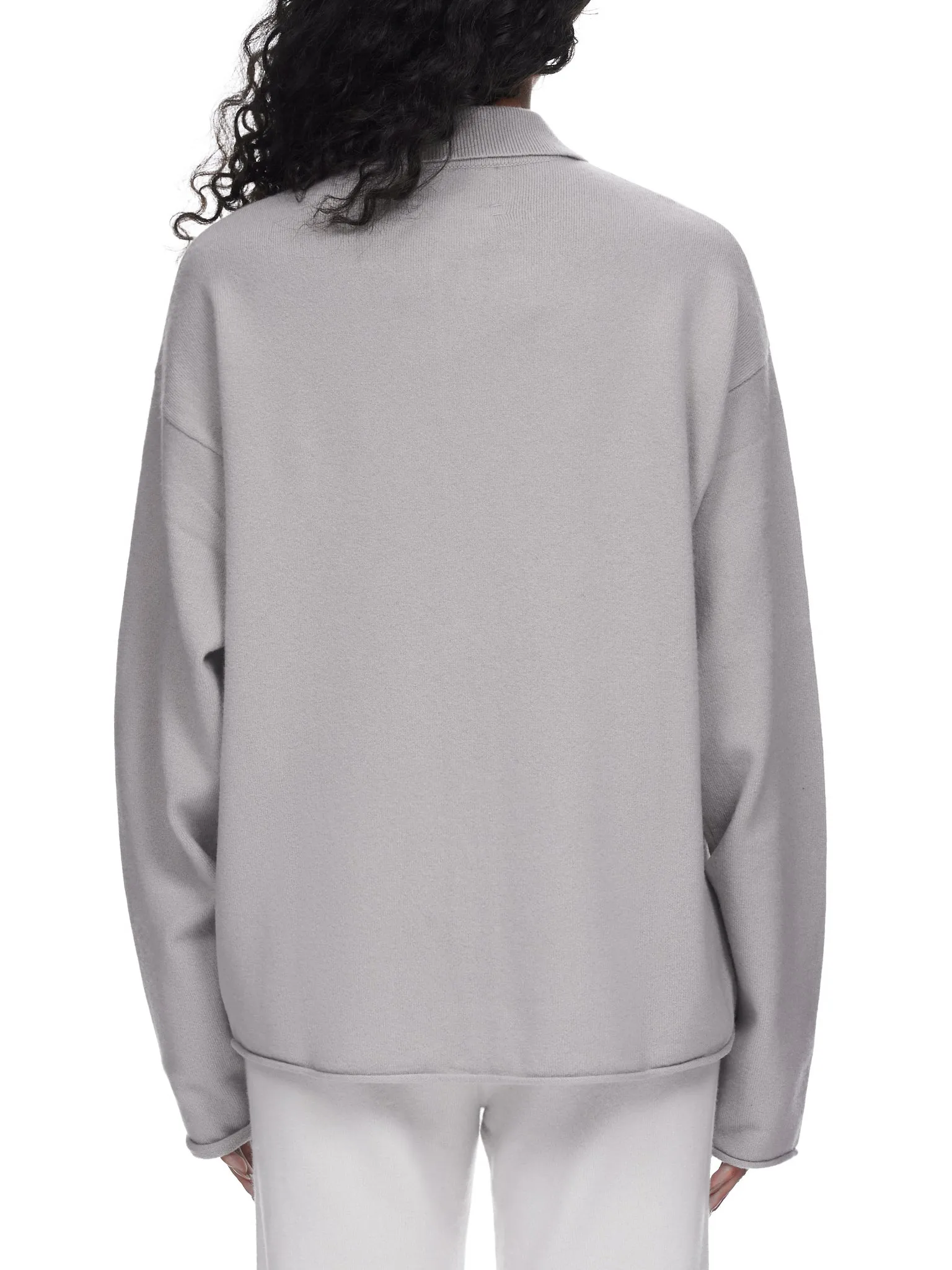 n°237 Jim Cardigan Sweater (237-136-01-FE-02-PEBBLE) sold by lorenzo product image thumbnail 3