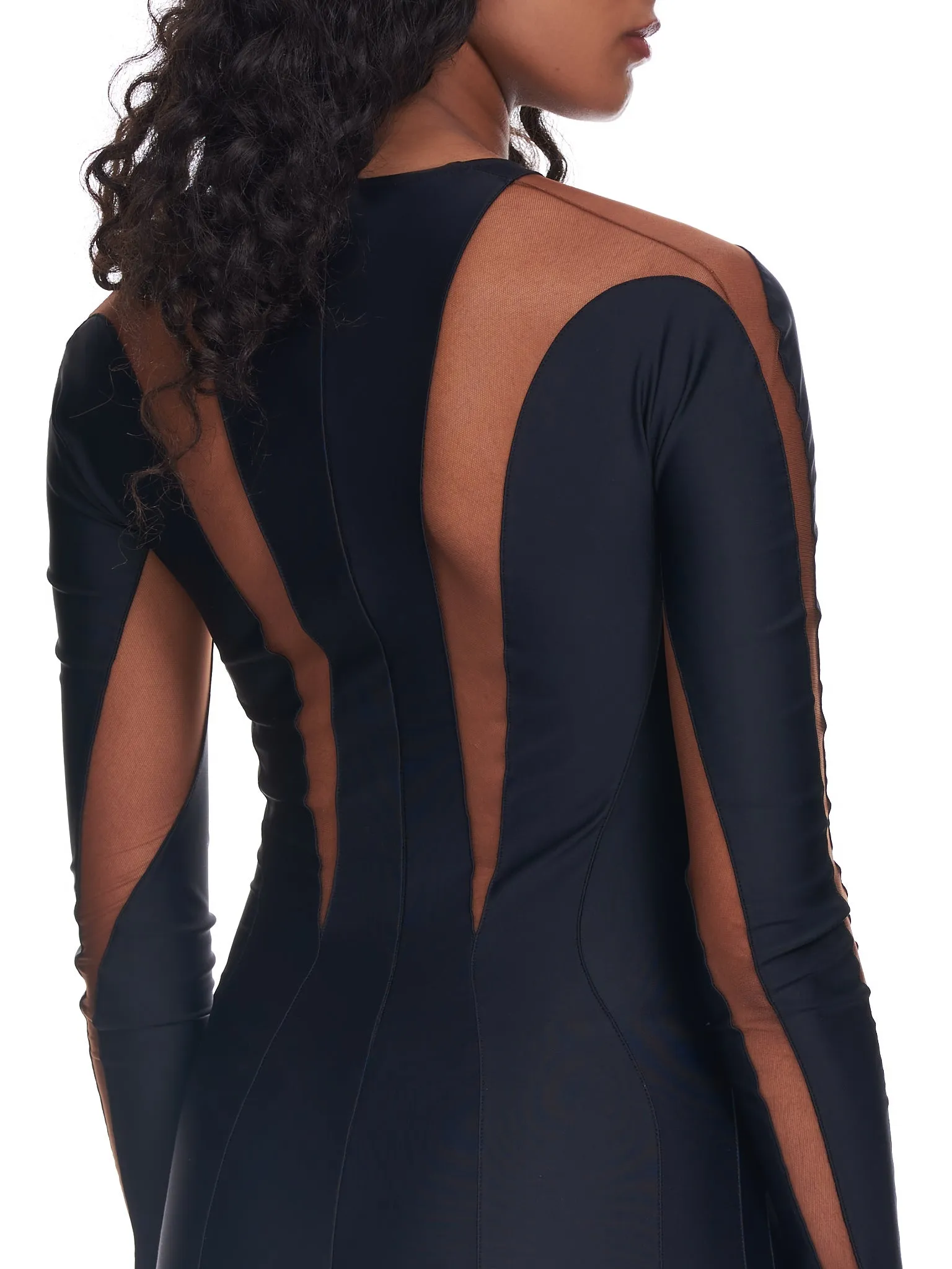Body Shaping Illusion Dress (1RO1386842-BLACK-NUDE-02) sold by lorenzo product image thumbnail 5