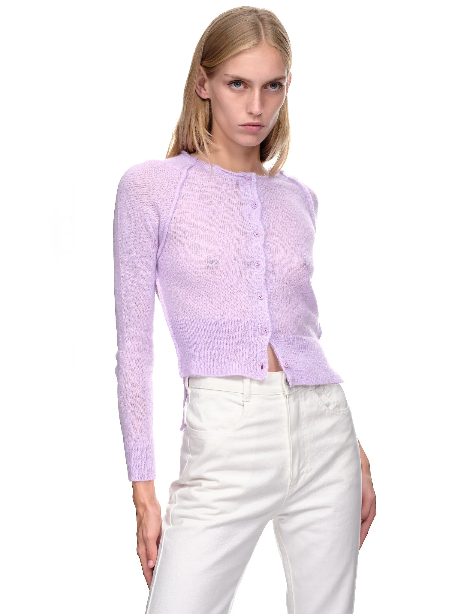 Cropped Cardigan (TO05513706-0706-LILLAC) sold by lorenzo product image thumbnail 4