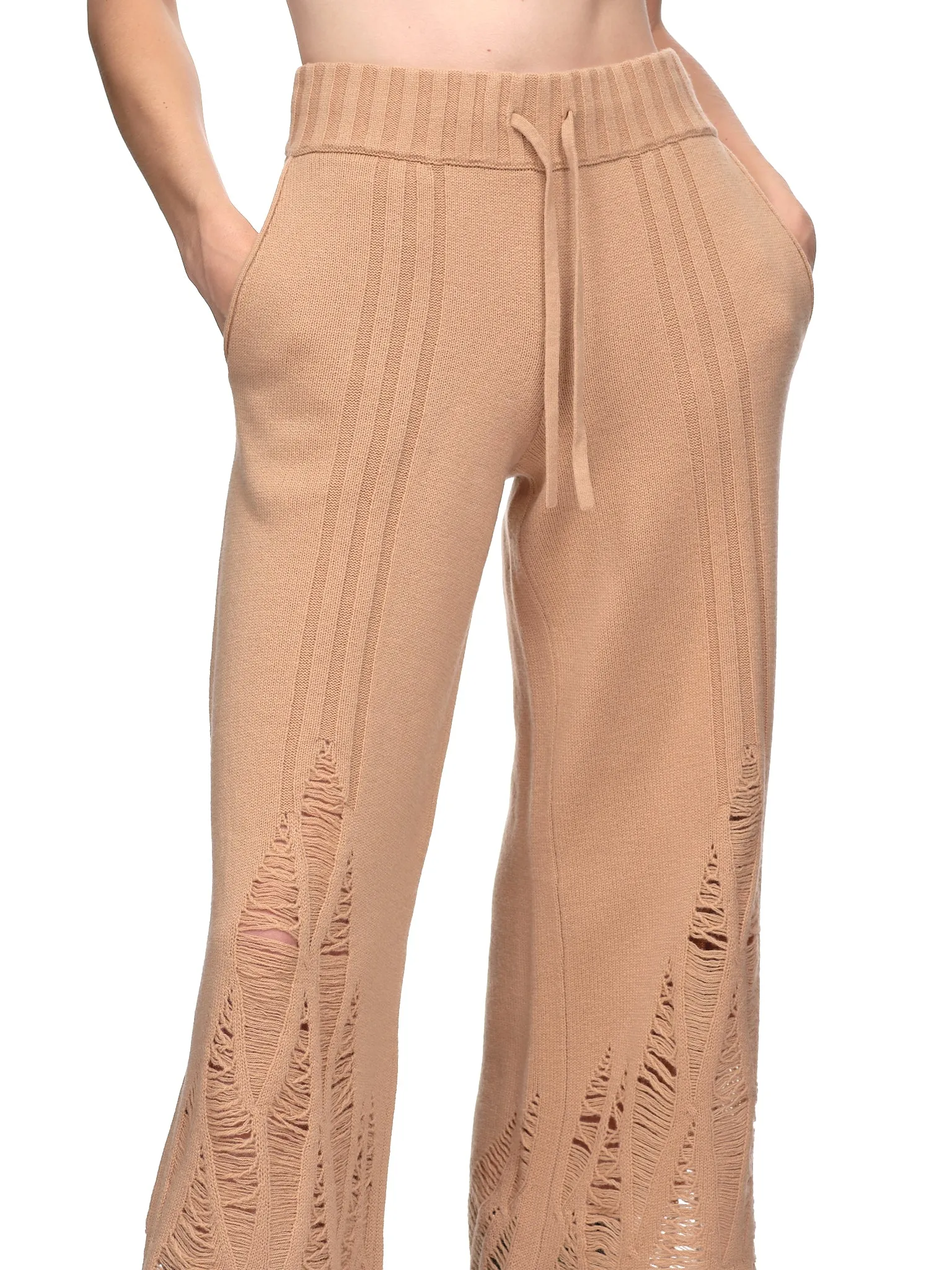 Distressed Cashmere Pants (C7097P22-CAMEL) sold by lorenzo product image thumbnail 4