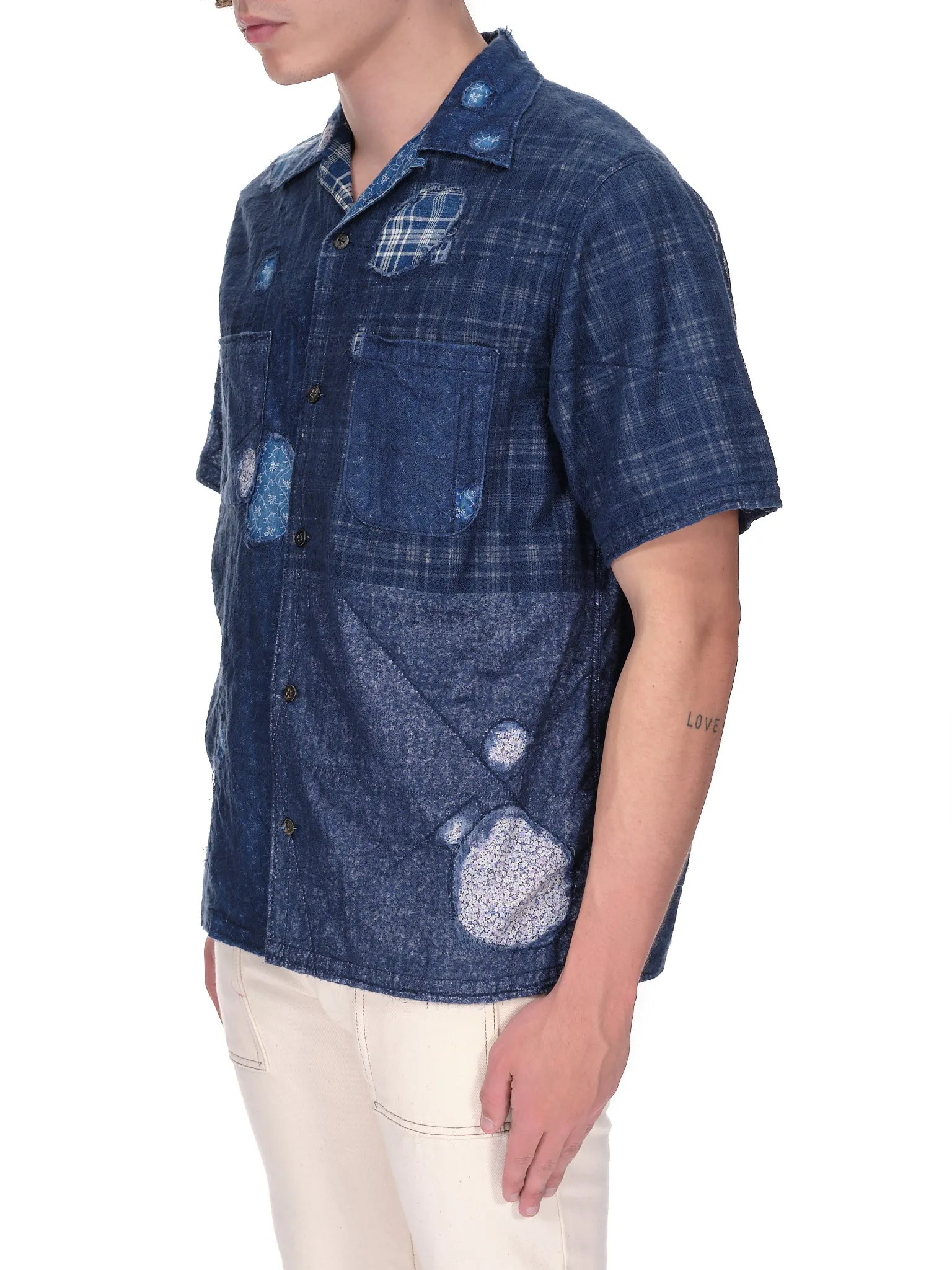 Patchwork Button (K2205SS127-INDIGO) sold by lorenzo product image thumbnail 2