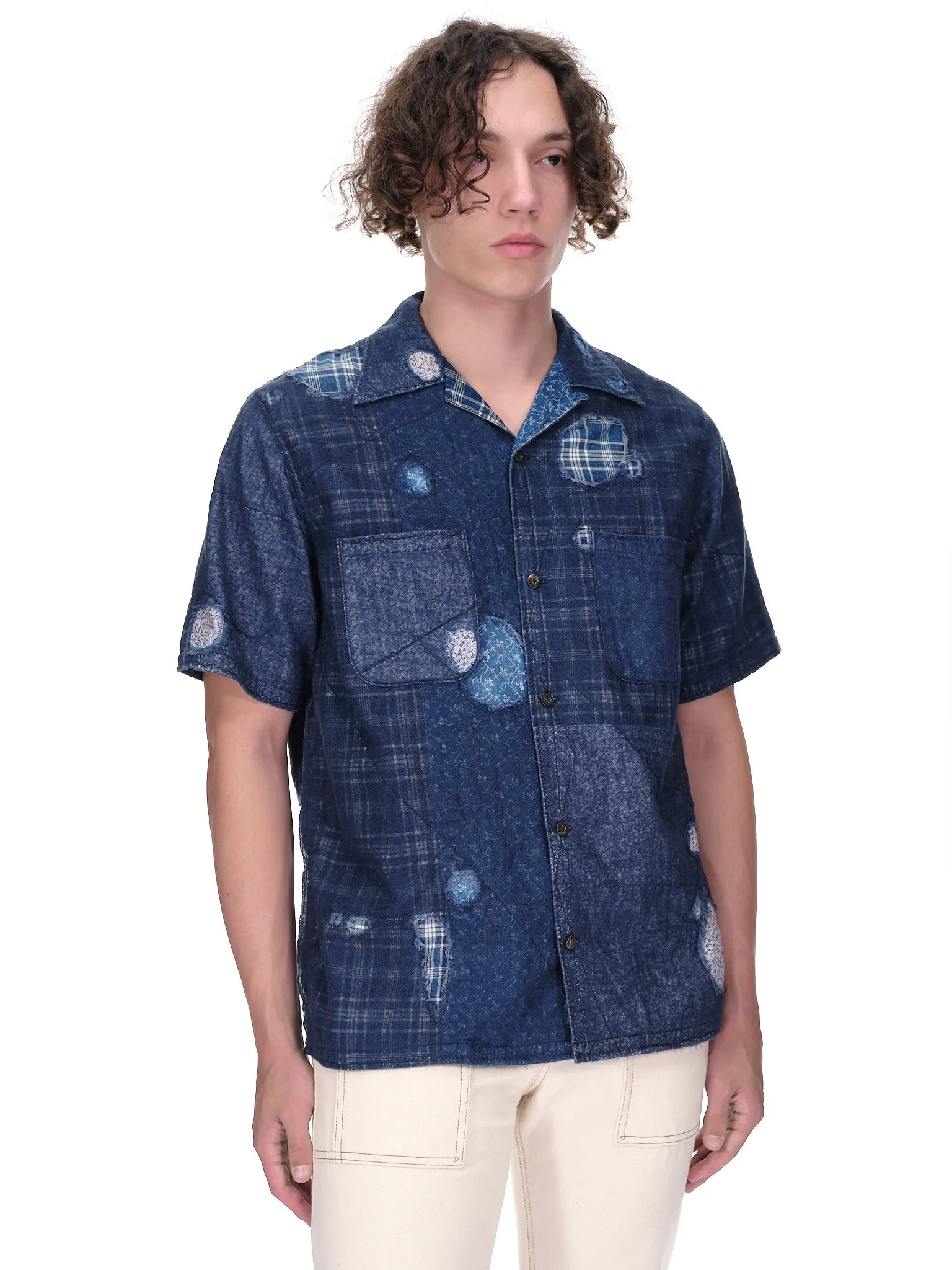 Patchwork Button (K2205SS127-INDIGO) sold by lorenzo product image thumbnail 4