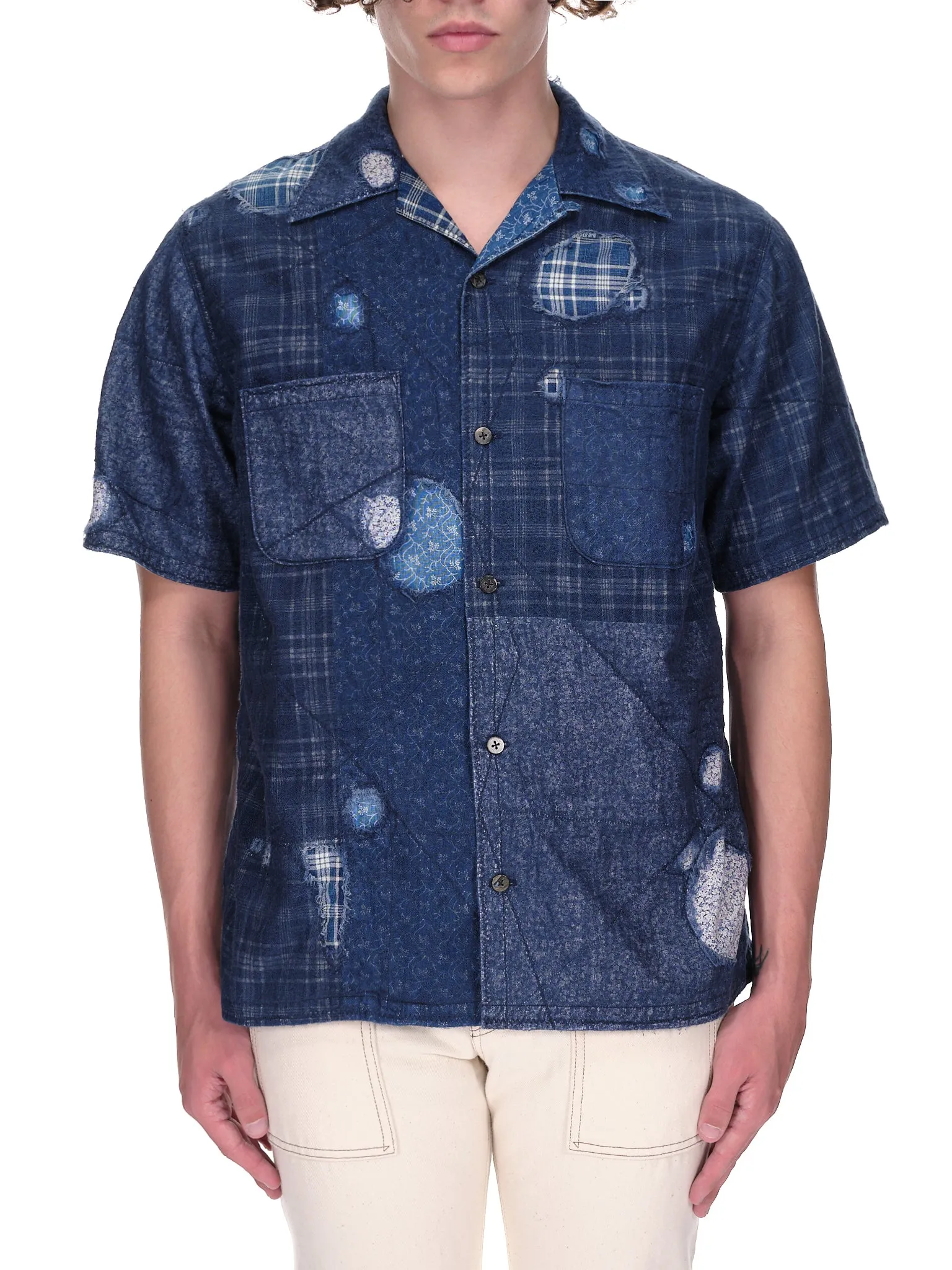 Patchwork Button (K2205SS127-INDIGO) sold by lorenzo