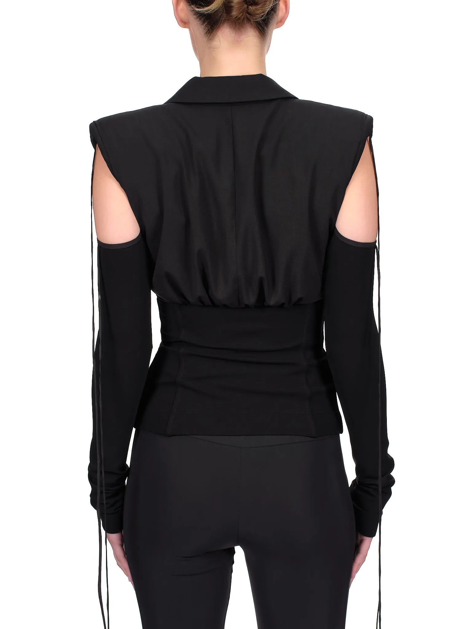 Fitted Blazer (JKT004-BLACK) sold by lorenzo product image thumbnail 3