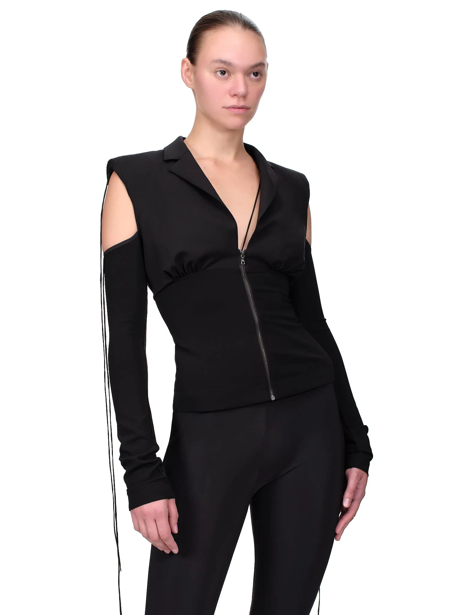 Fitted Blazer (JKT004-BLACK) sold by lorenzo product image thumbnail 4