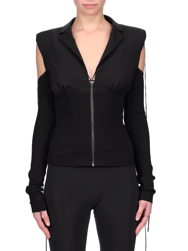 Fitted Blazer (JKT004-BLACK) made by lorenzo