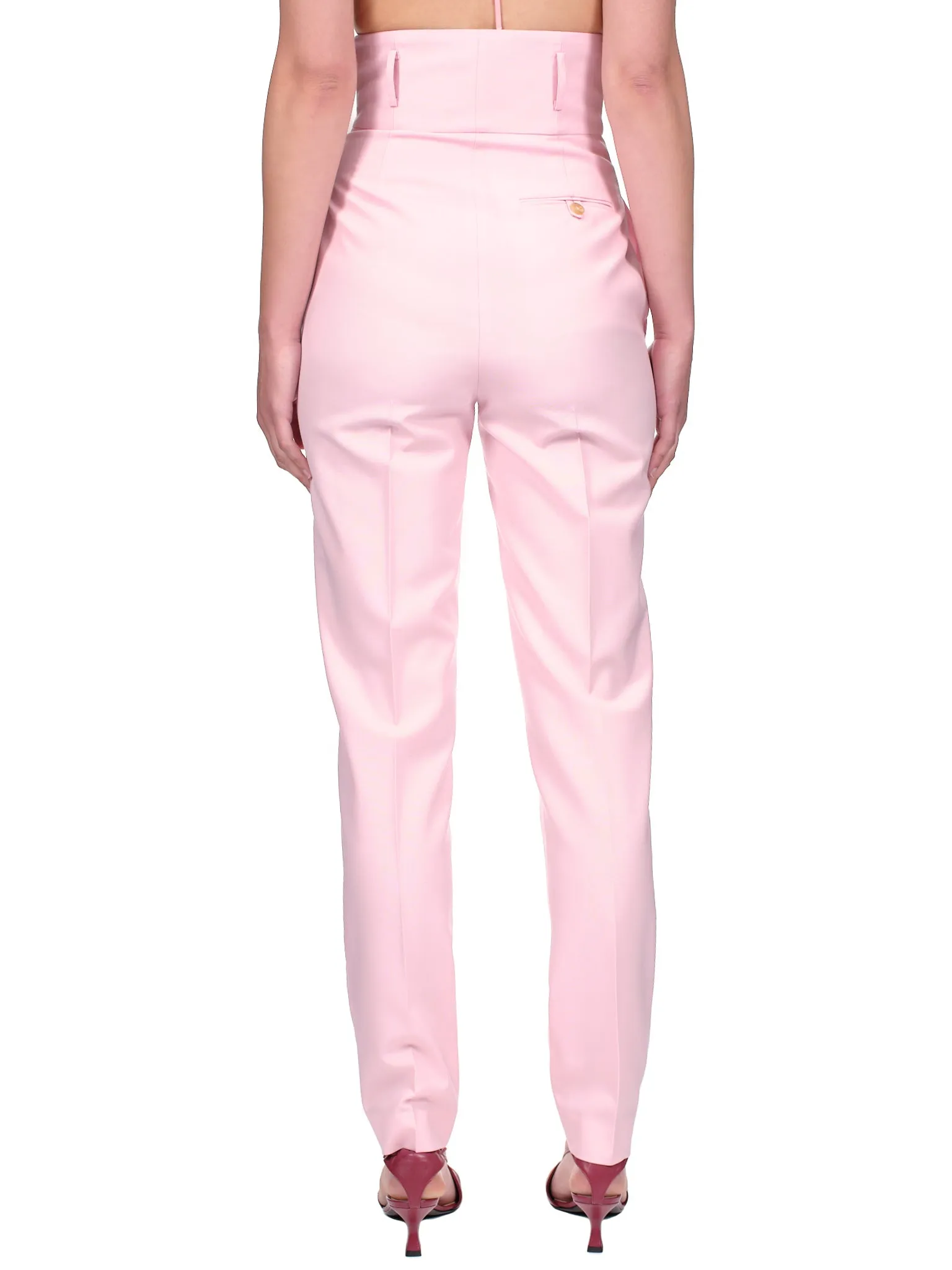 Tapered Leg Trousers (TRS006C-PINK) sold by lorenzo product image thumbnail 3