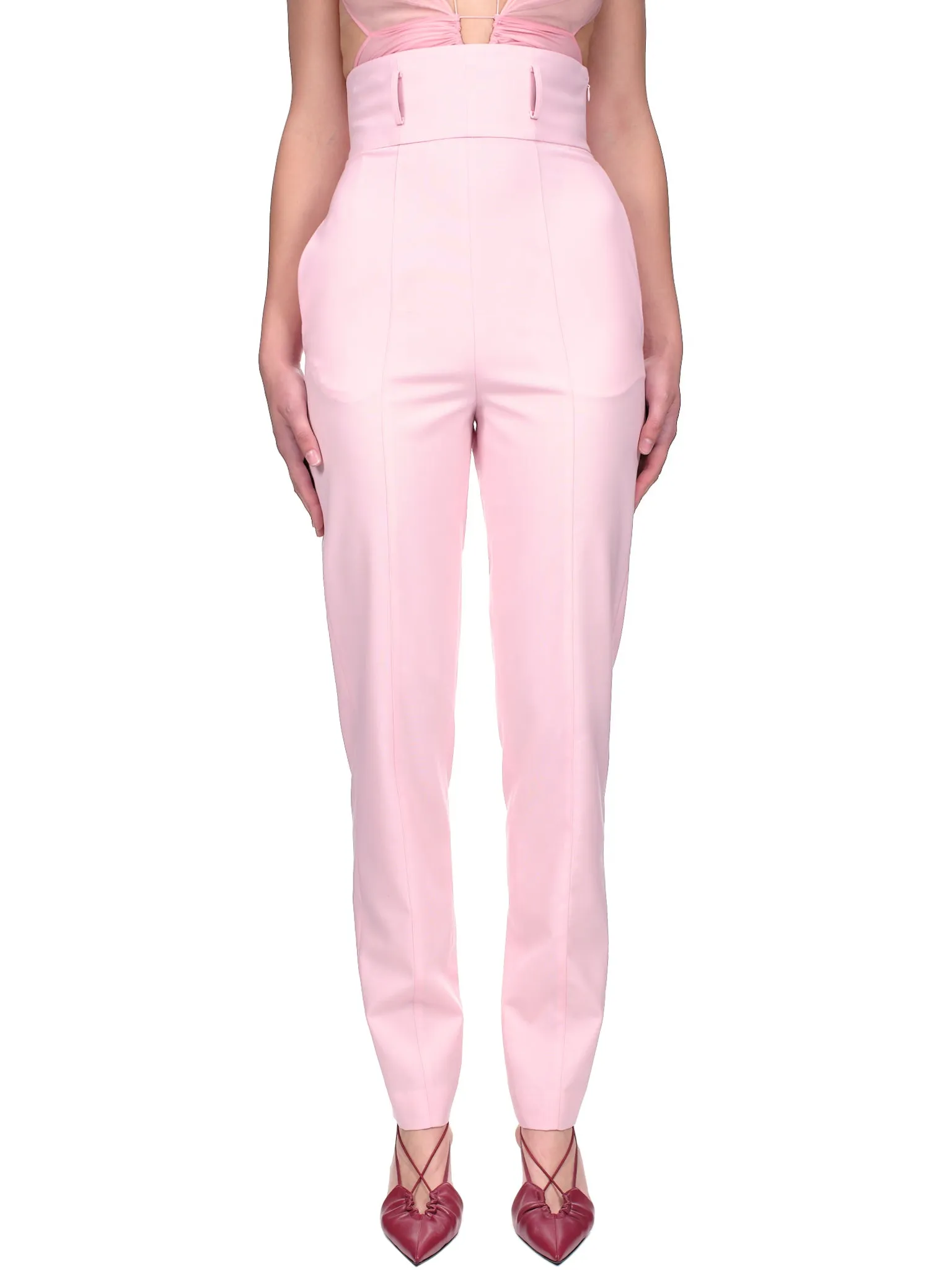 Tapered Leg Trousers (TRS006C-PINK) sold by lorenzo