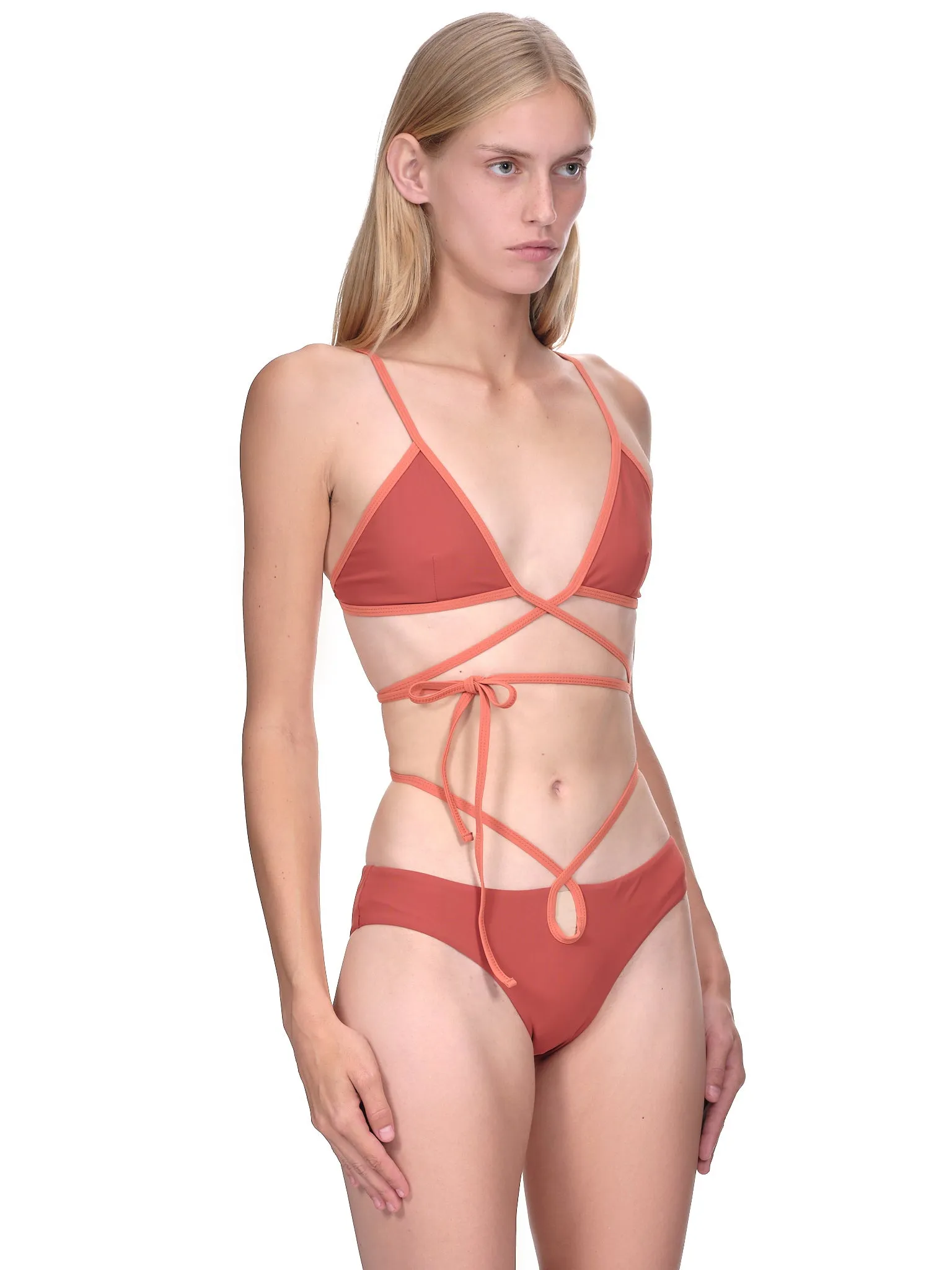 Keyhole Bikini Bottoms (PF22SWIM09-TERRACOTTA-MULTI) sold by lorenzo product image thumbnail 4