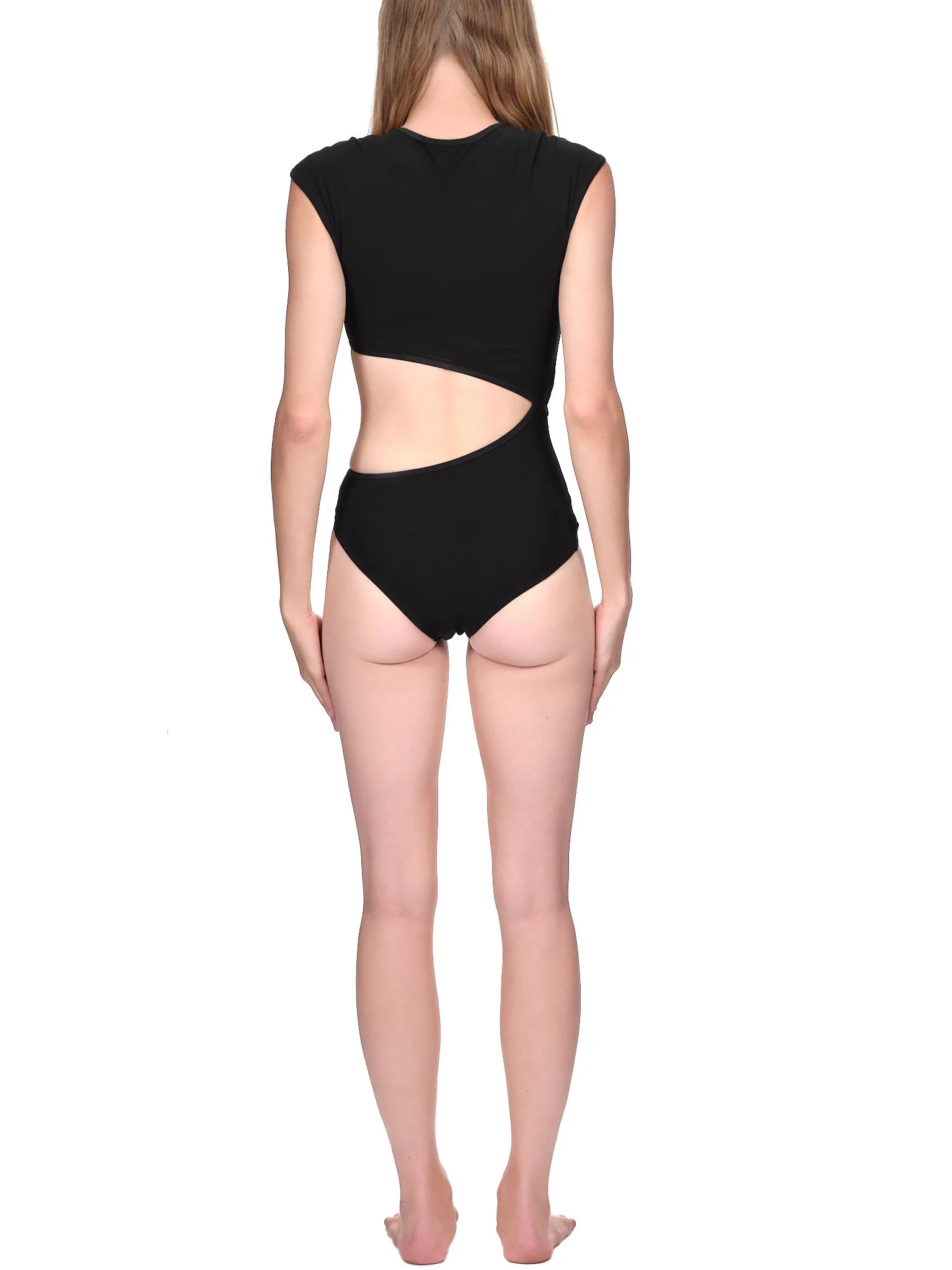 Asymmetric Swimsuit (PF22SWIM24-BLACK) sold by lorenzo product image thumbnail 3
