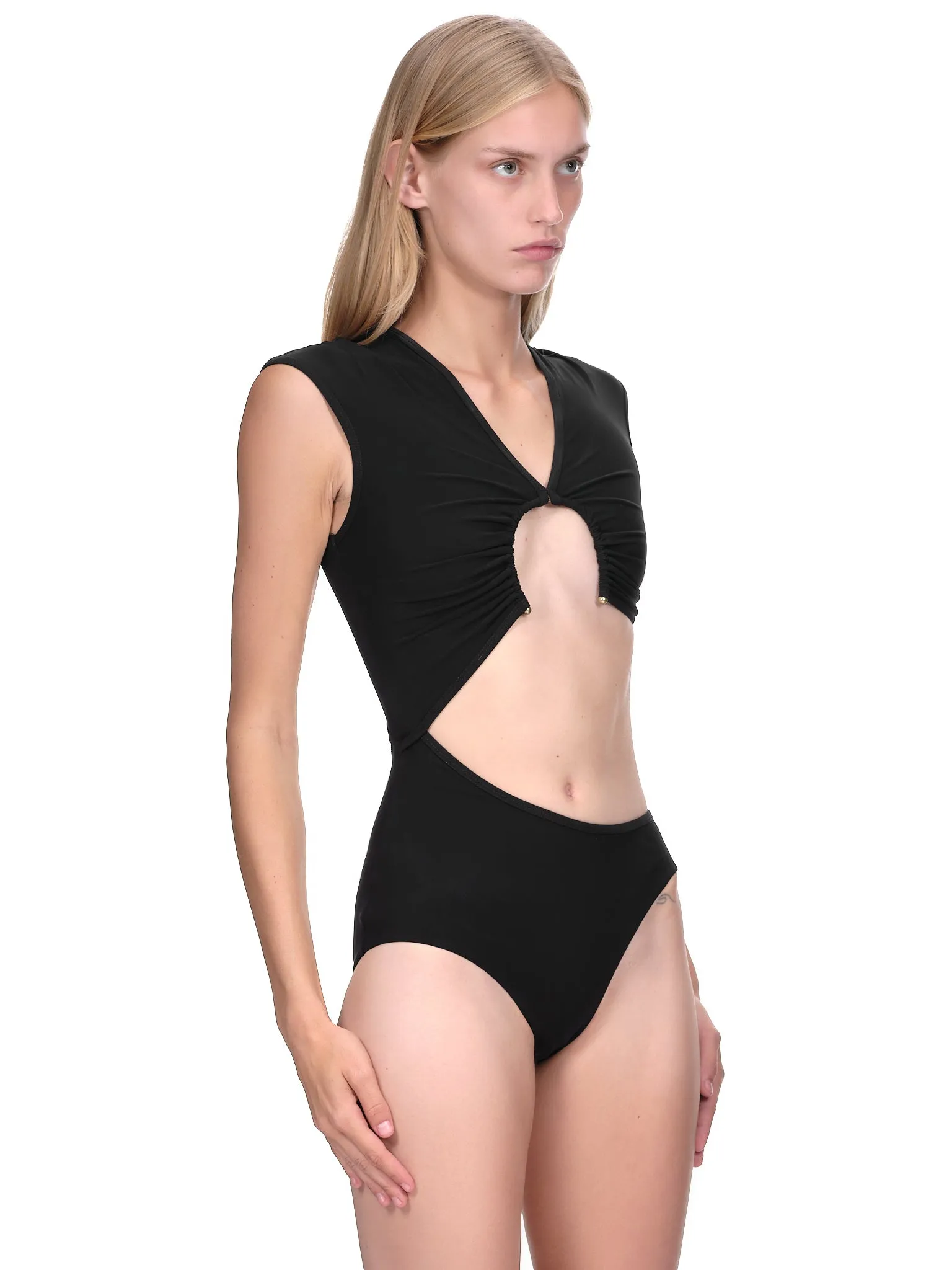 Asymmetric Swimsuit (PF22SWIM24-BLACK) sold by lorenzo product image thumbnail 5