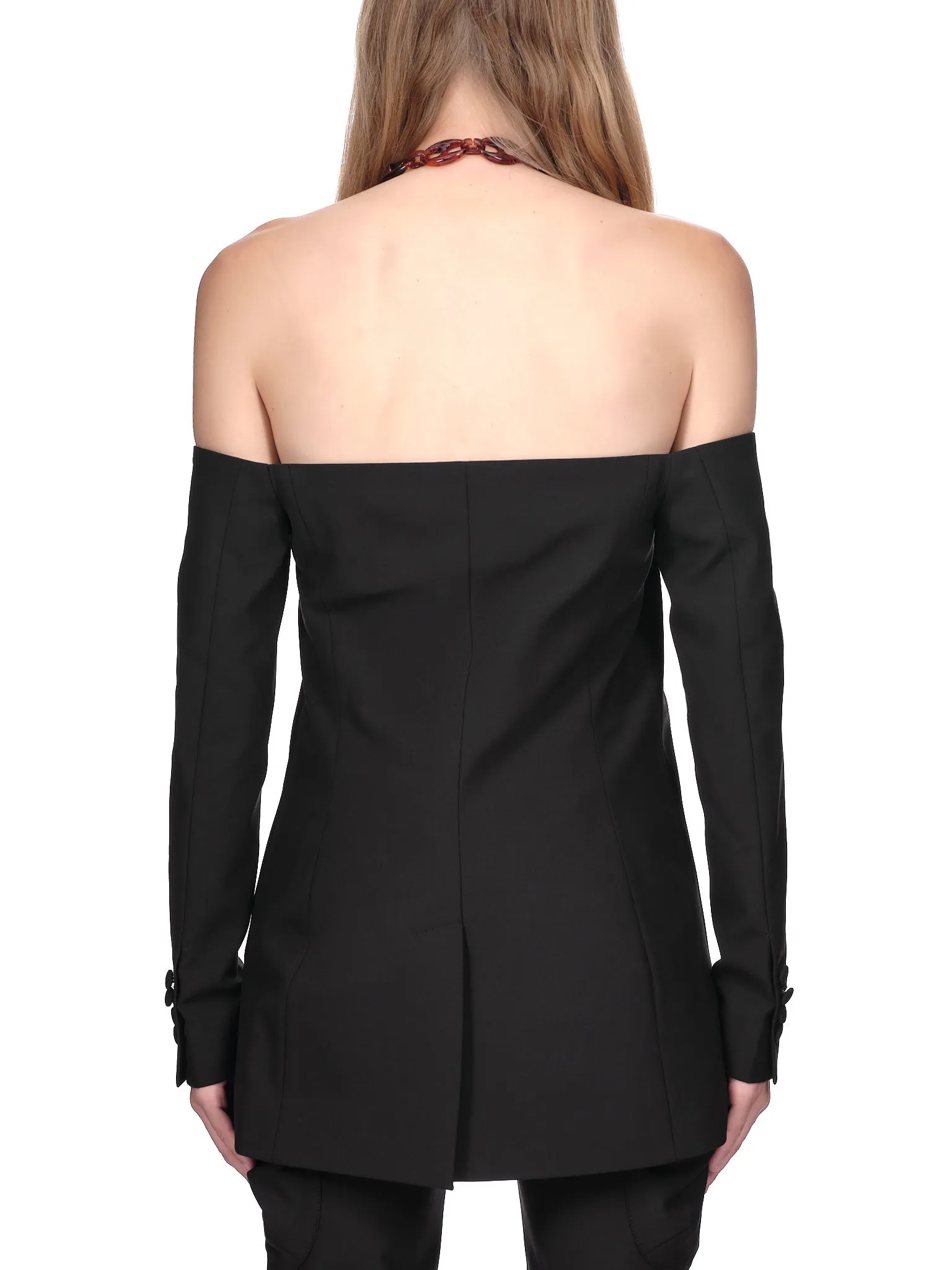 Chain Detail Blazer (COP-V27106-BLACK) sold by lorenzo product image thumbnail 3