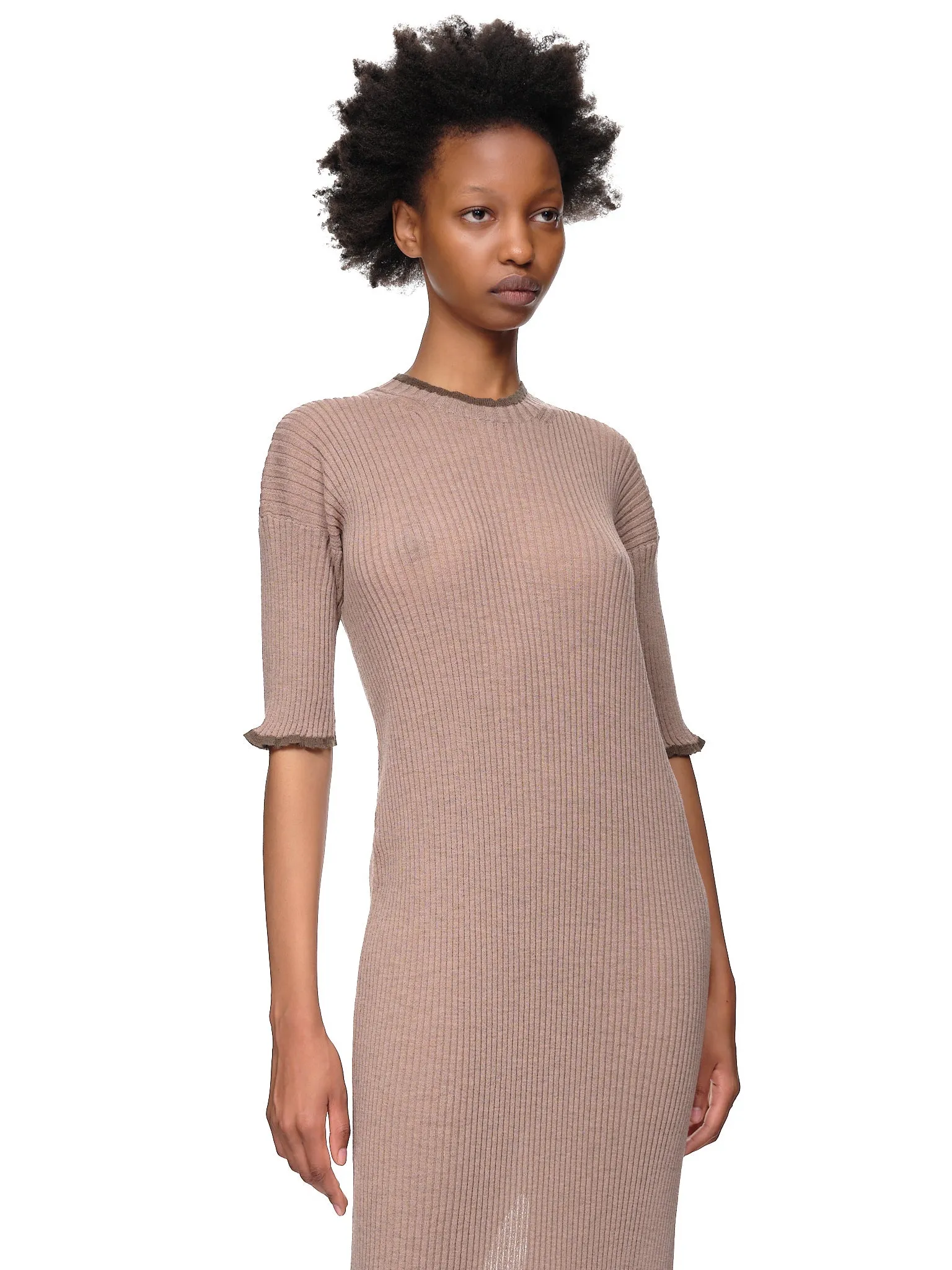 Knit Tube Dress (S52CT0716-S18060-002F-BROWN) sold by lorenzo product image thumbnail 4